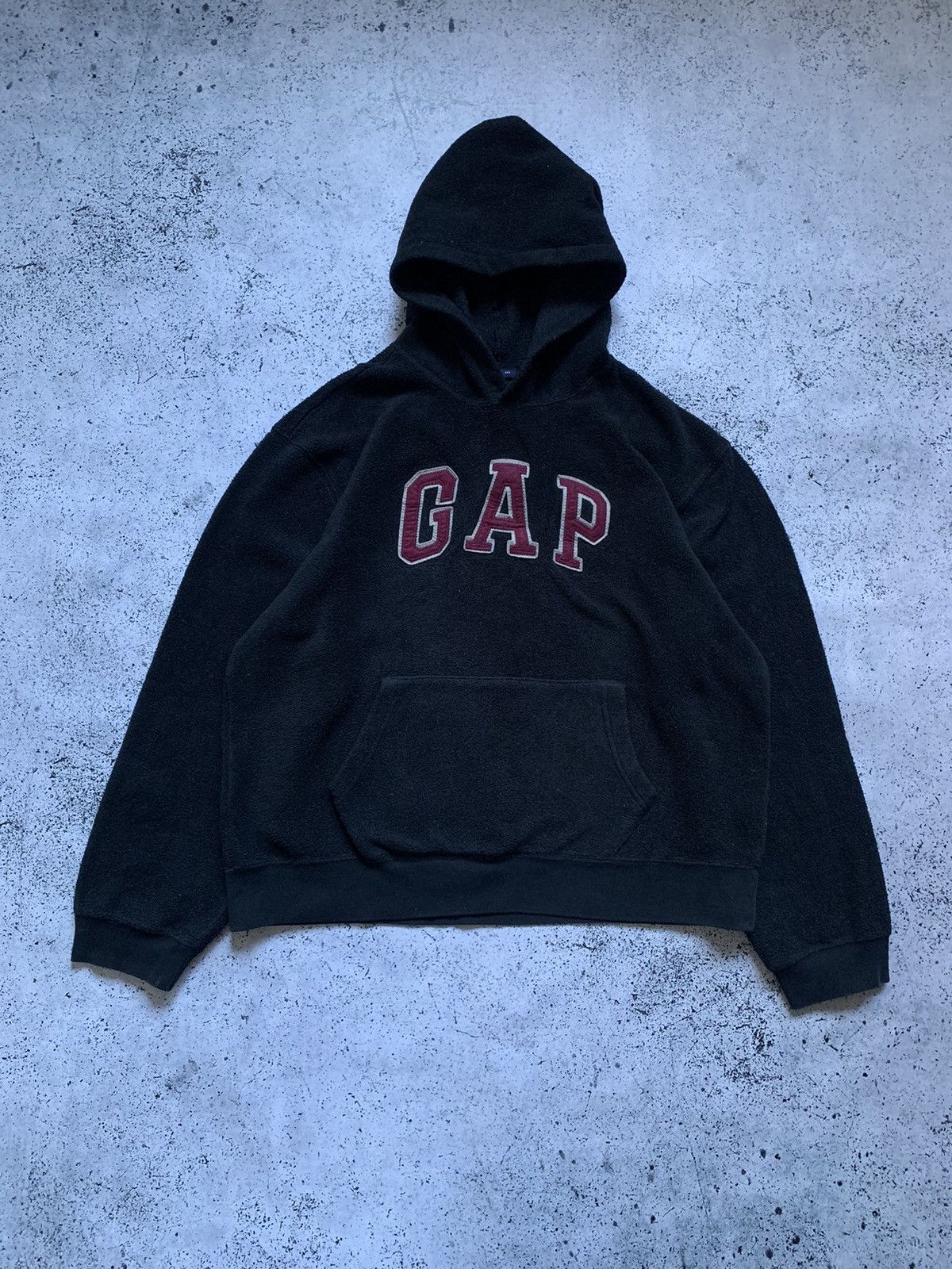 Gap Vintage Gap Teddy Fleece Hoodie Big Logo Outdoor USA Y2K Size US S / EU 44-46 / 1 - 1 Thumbnail