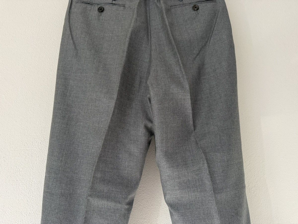 Thom Browne Runway Sample - Grey Wool Tailored Trousers with Cuffed Hem Size US 30 / EU 46 - 8 Thumbnail