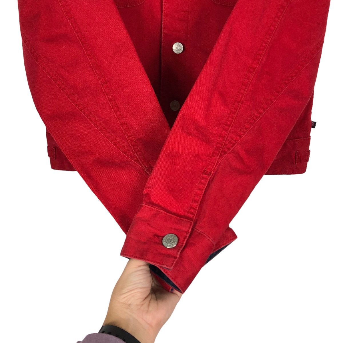 Ralph Lauren 🔥Rich Red - Cropped Trucker Denim Ralph Lauren MFG CO Size US M / EU 48-50 / 2 - 11 Thumbnail