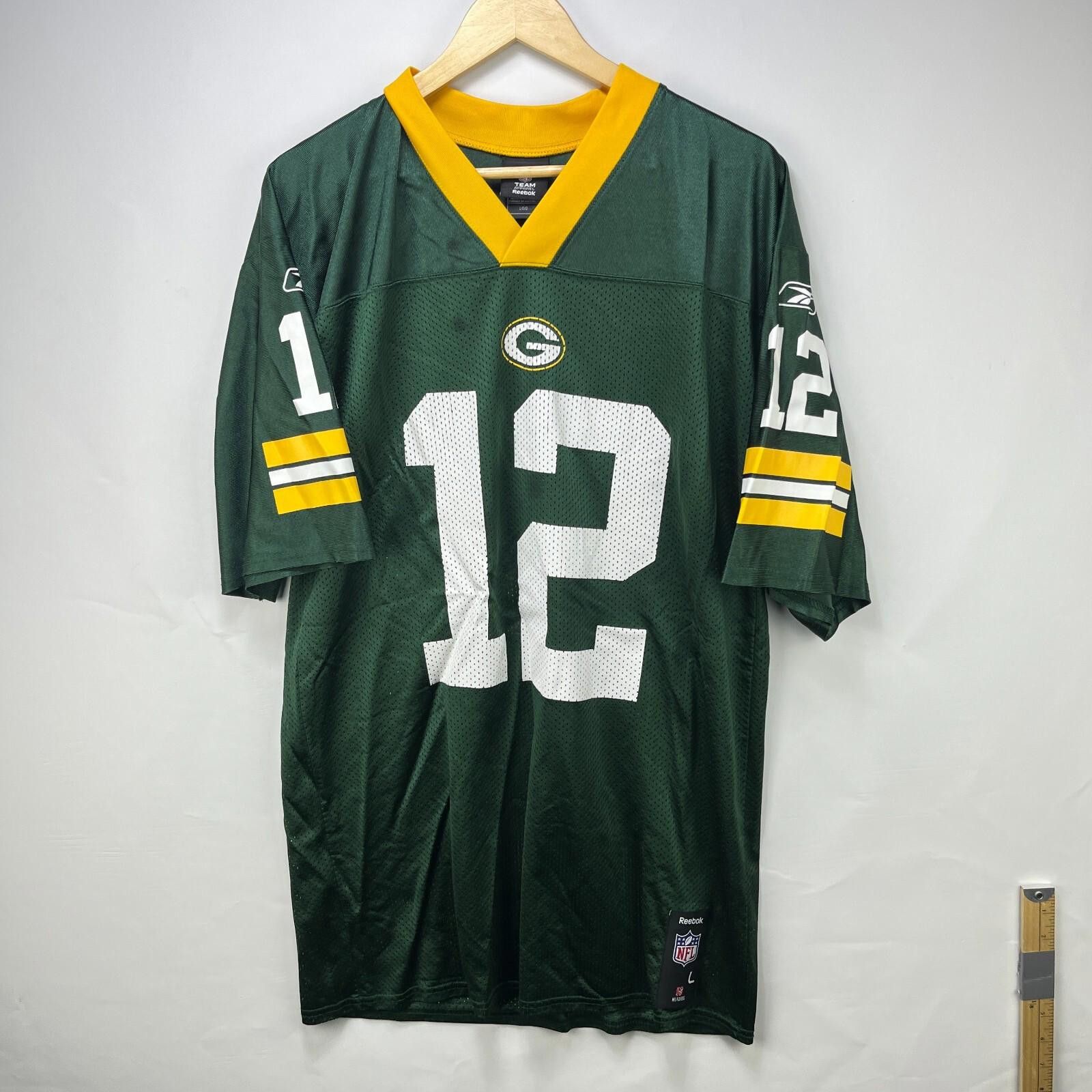 Reebok Vintage Green Bay Packers Jersey Reebok Aaron Rogers Large Size ONE SIZE - 1 Thumbnail