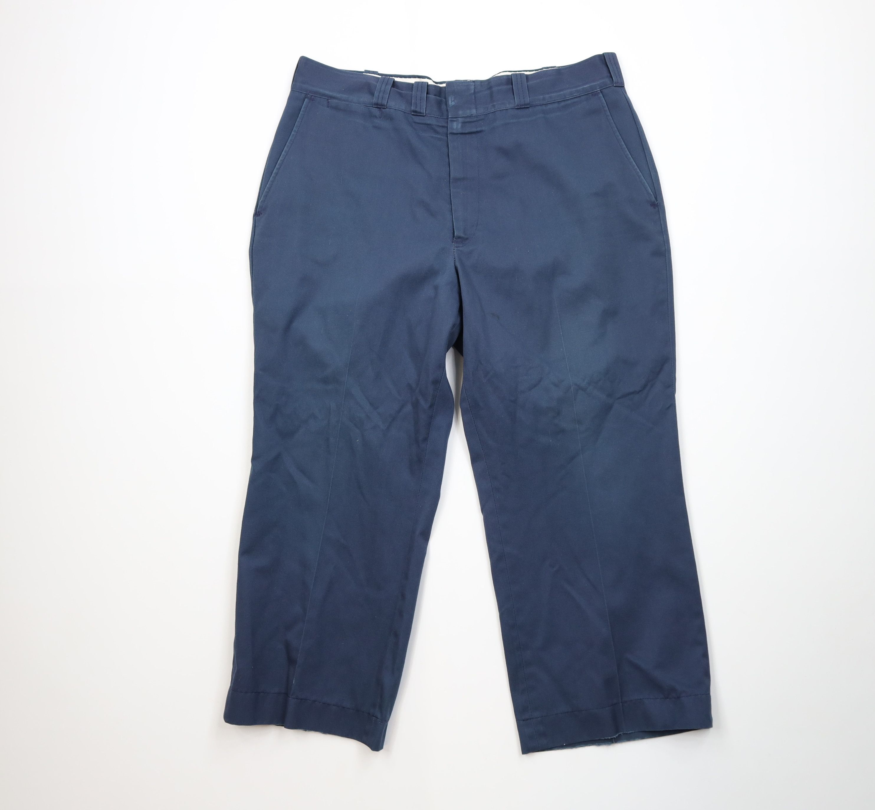 Big Mac Vintage 70s Big Mac Workwear Wide Leg Chino Pants Blue USA Size US 36 / EU 52 - 1 Thumbnail