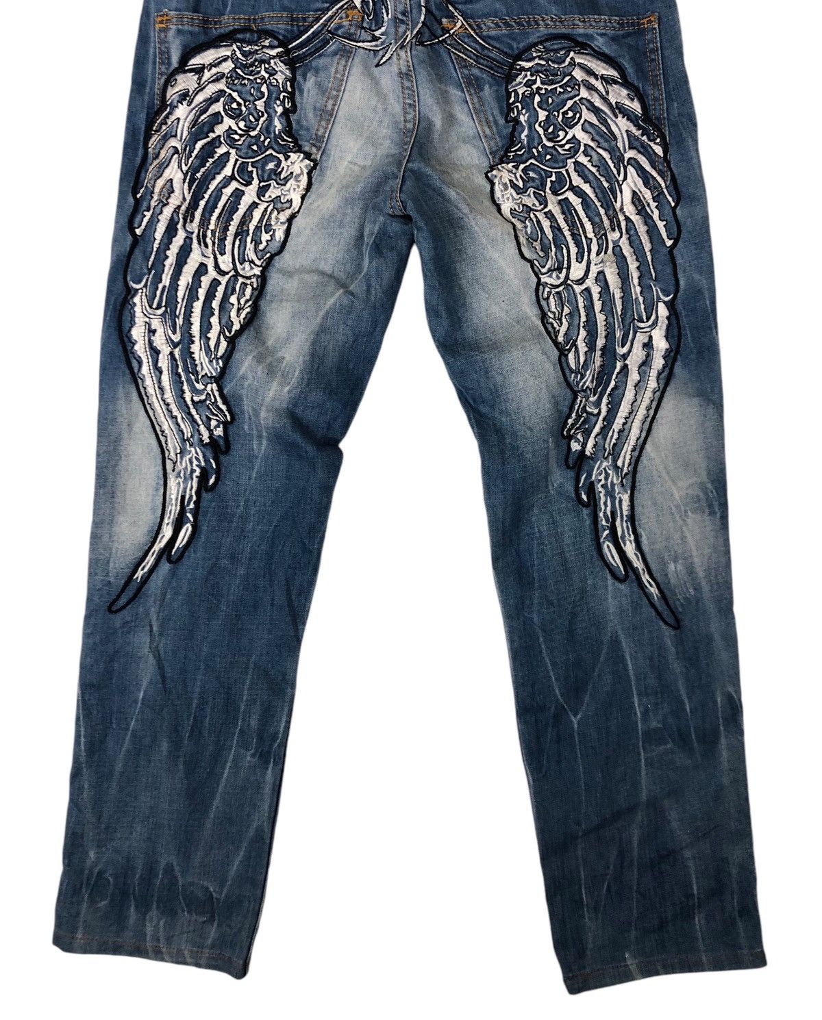 Japanese Brand Japan Brand Kosmo Lupo Embroidery Low Rise Denim Jeans Size US 30 / EU 46 - 11 Thumbnail