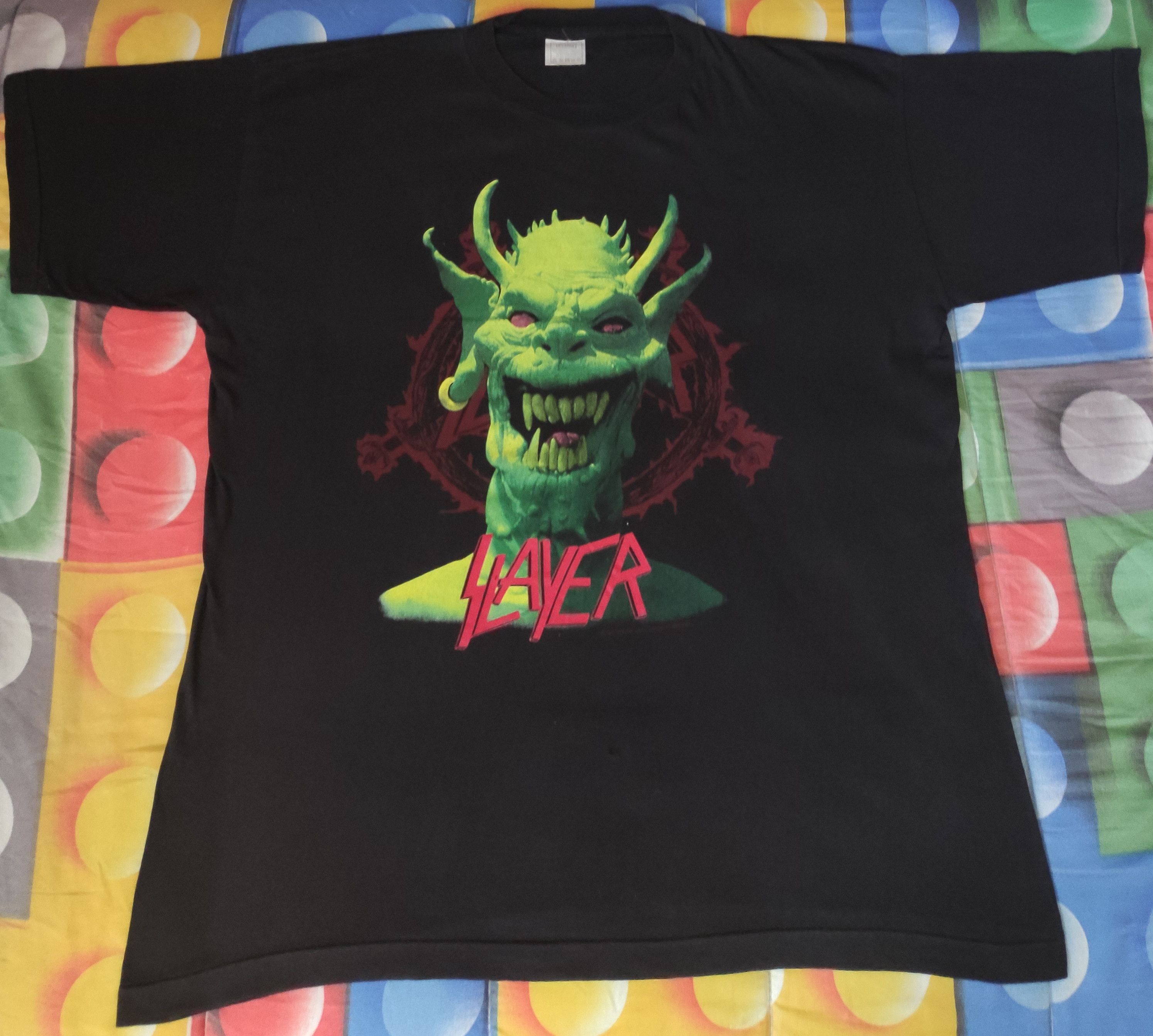 Band Tees Slayer T Shirt Vintage 1990 Grail Size US XL / EU 56 / 4 - 7 Thumbnail