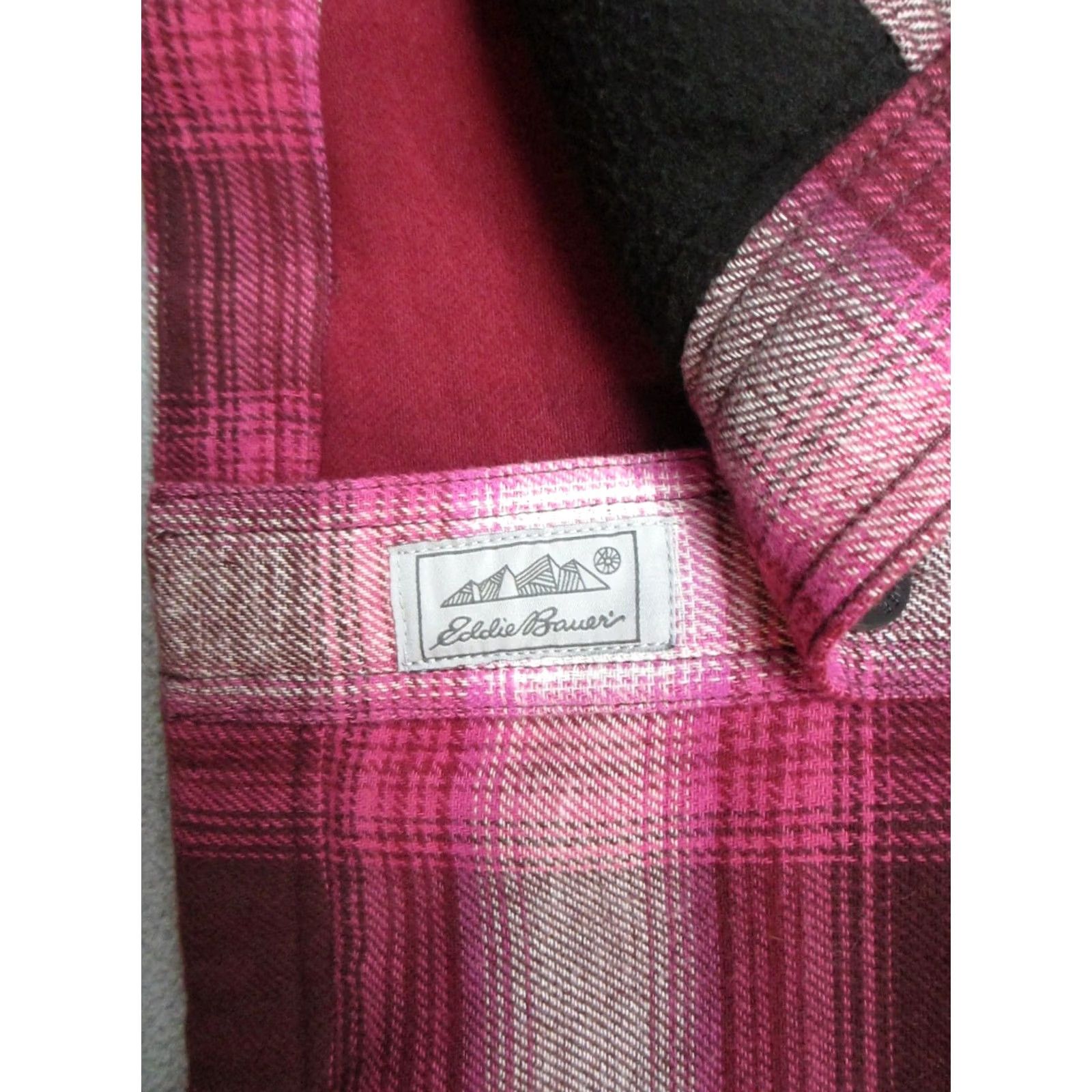 Eddie Bauer Eddie Bauer Jacket Womens Medium Red Plaid Flannel Button Front Coat Cotton Bonding Lightweight Casual Fall Winter Spring Regular Womens Size M / US 6-8 / IT 42-44 - 6 Thumbnail
