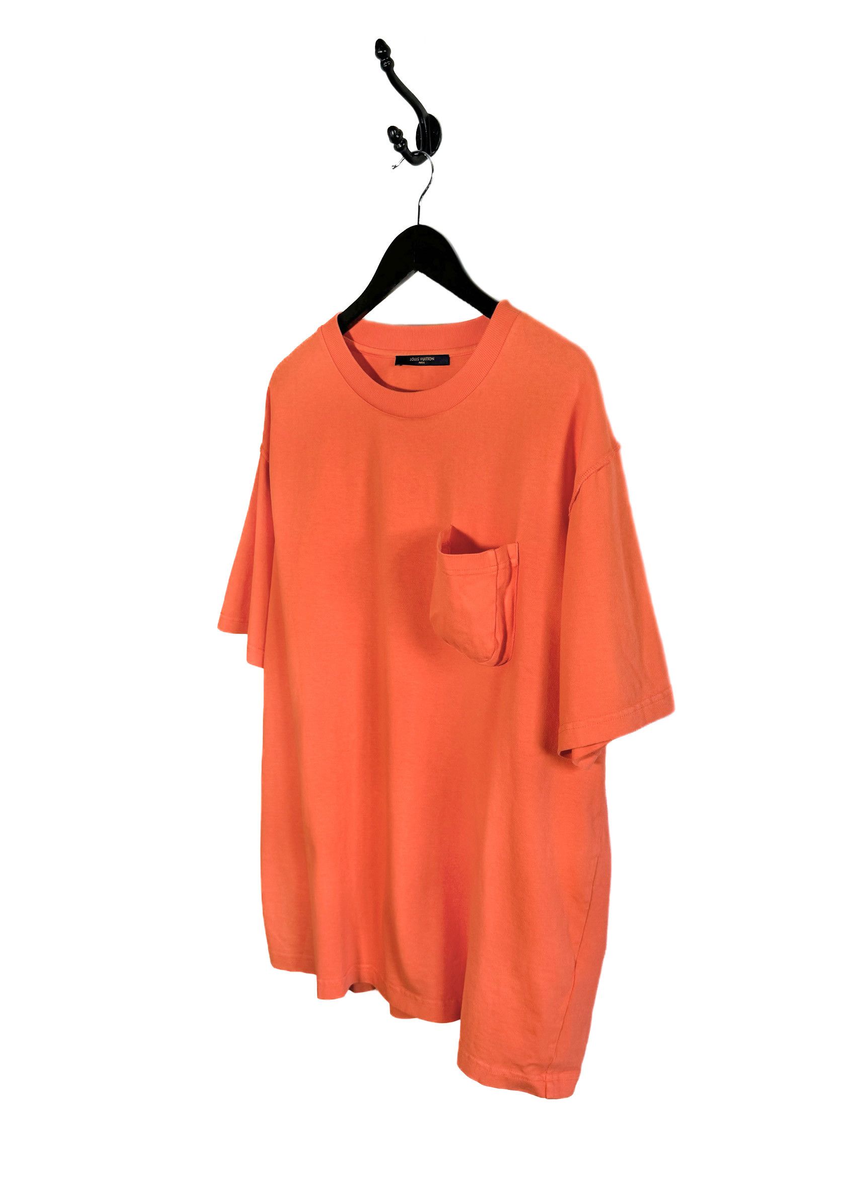 Louis Vuitton Louis vuitton 2019 Inside Orange 3D Pocket Orange T-shirt Size US XXL / EU 58 / 5 - 2 Thumbnail
