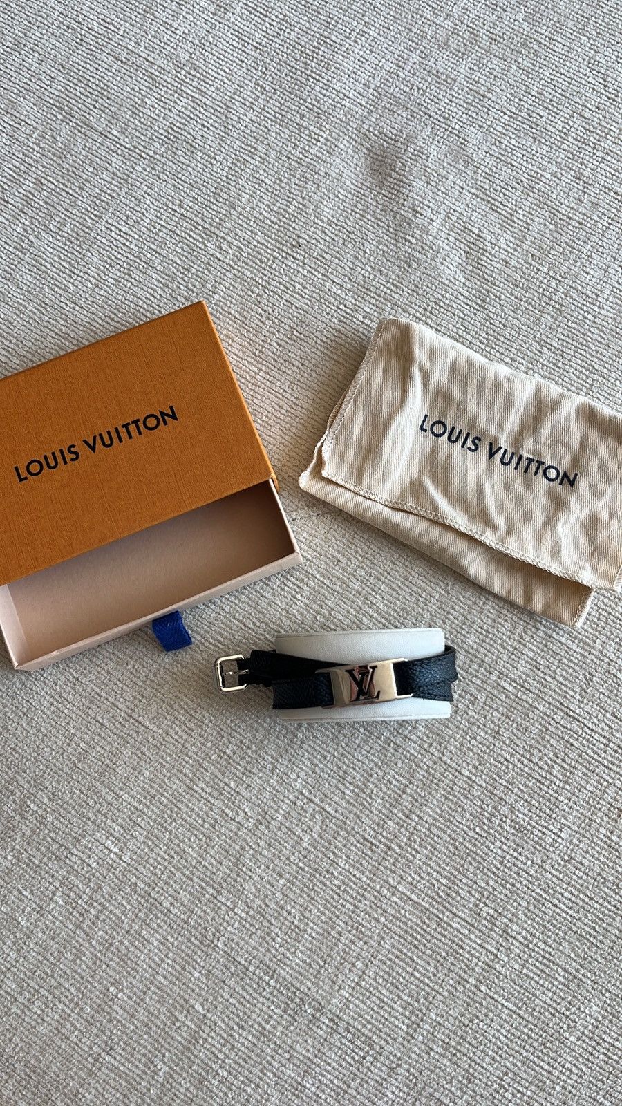 Louis Vuitton Louis Vuitton Damier Graphite Wrap Around Bracelet Size ONE SIZE - 1 Thumbnail