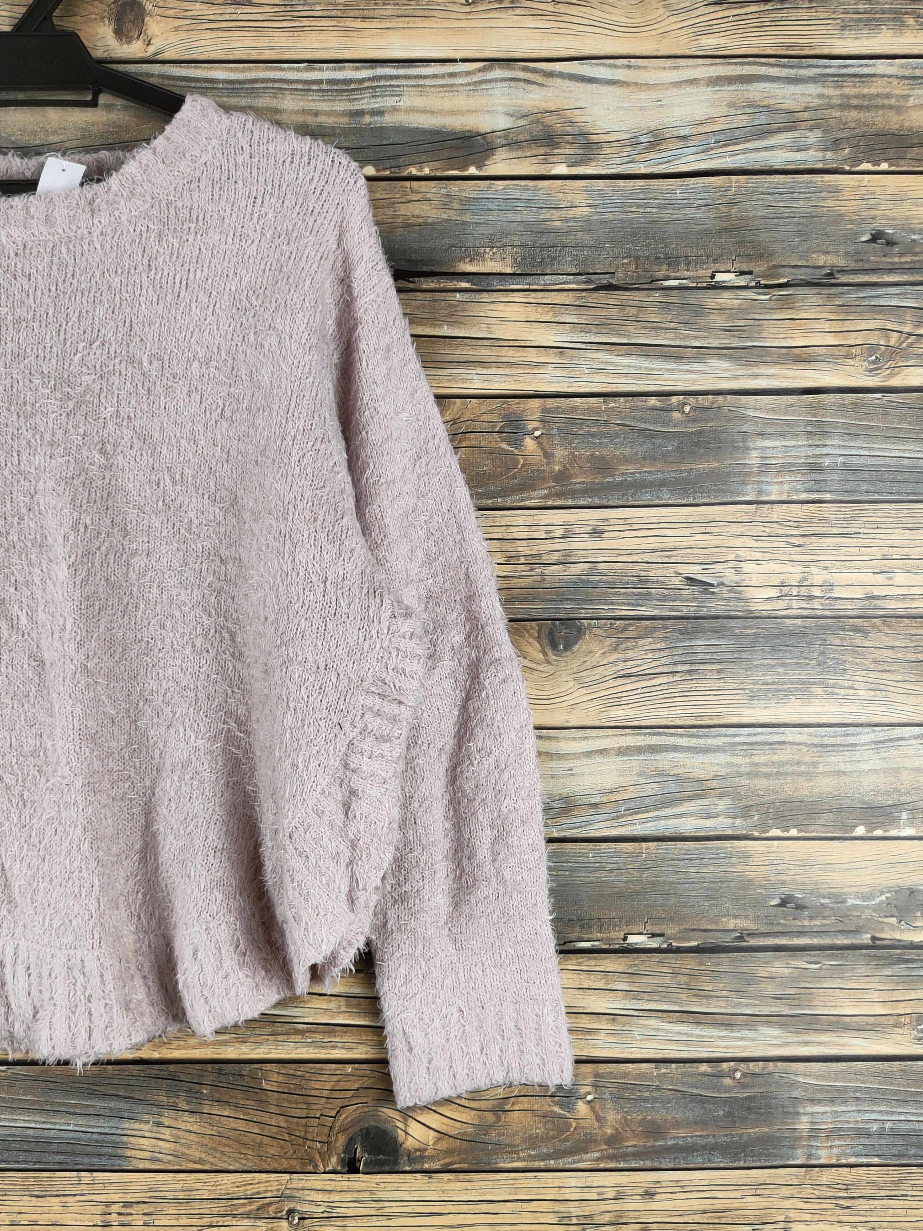 Japanese Brand DL As know as Soft Pink Fur Mohair Knitwear #46-448 Size L / US 10 / IT 46 - 5 Thumbnail
