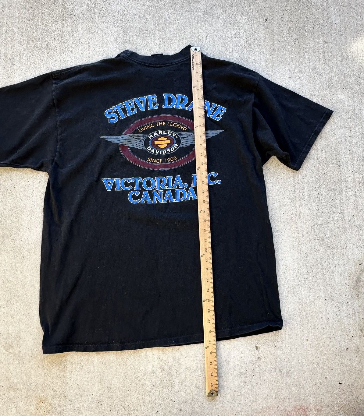 Harley Davidson × Vintage Vintage Harley Davidson Tee Shirt 98 Flying Eagle Graphic Size US XXL / EU 58 / 5 - 8 Thumbnail