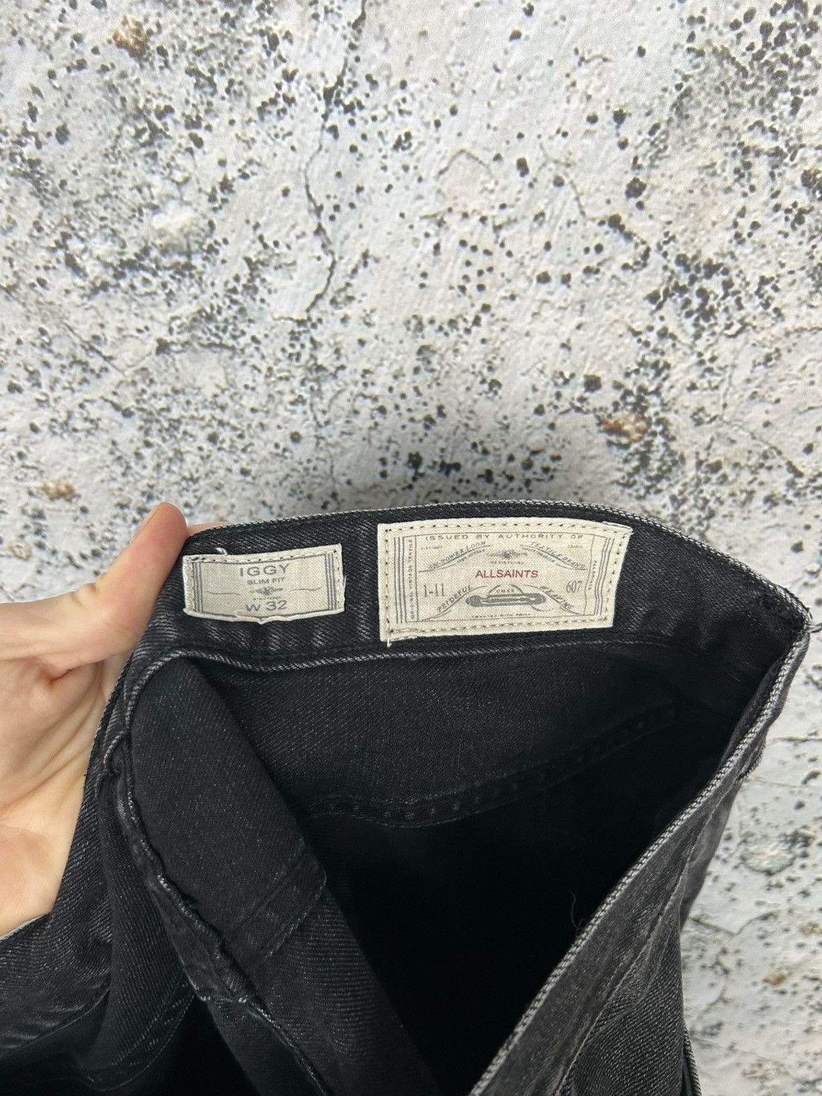 Allsaints Allsaints Iggy Washed Black Denim Pants Jeans Grunge Rock Size US 32 / EU 48 - 6 Thumbnail