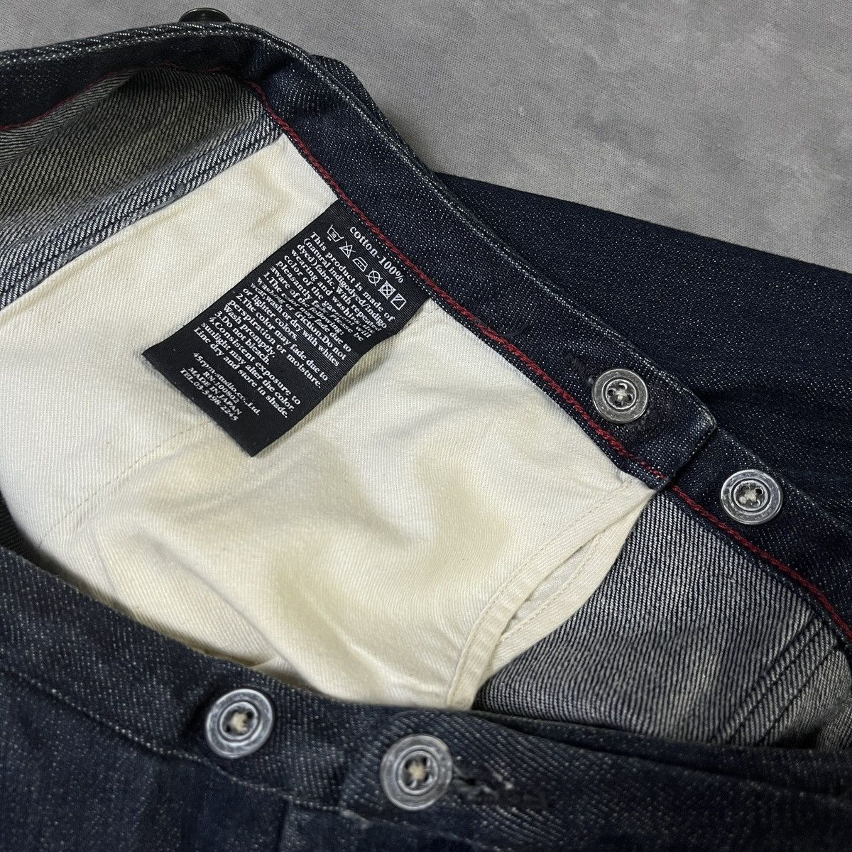 45rpm 2000s 45RPM Studio - Raw Indigo Denim Pants Made in Japan Size US 29 - 7 Thumbnail
