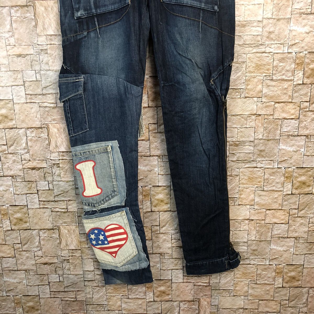 Marithe + Francois Girbaud Marithe Francois Girbaund Blue Custom Denim Pants #A572 Size US 30 / EU 46 - 3 Thumbnail