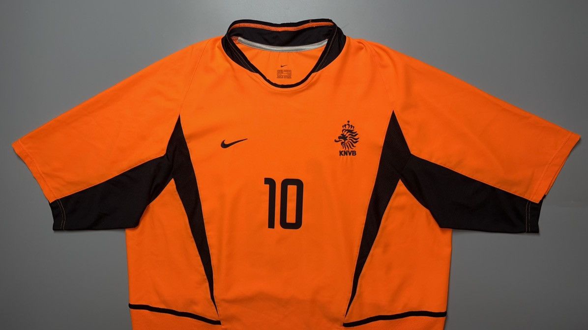 Nike NETHERLANDS NIKE 2002/2004 FOOTBALL HOME JERSEY #10 BERGKAMP Size US XXL / EU 58 / 5 - 3 Thumbnail