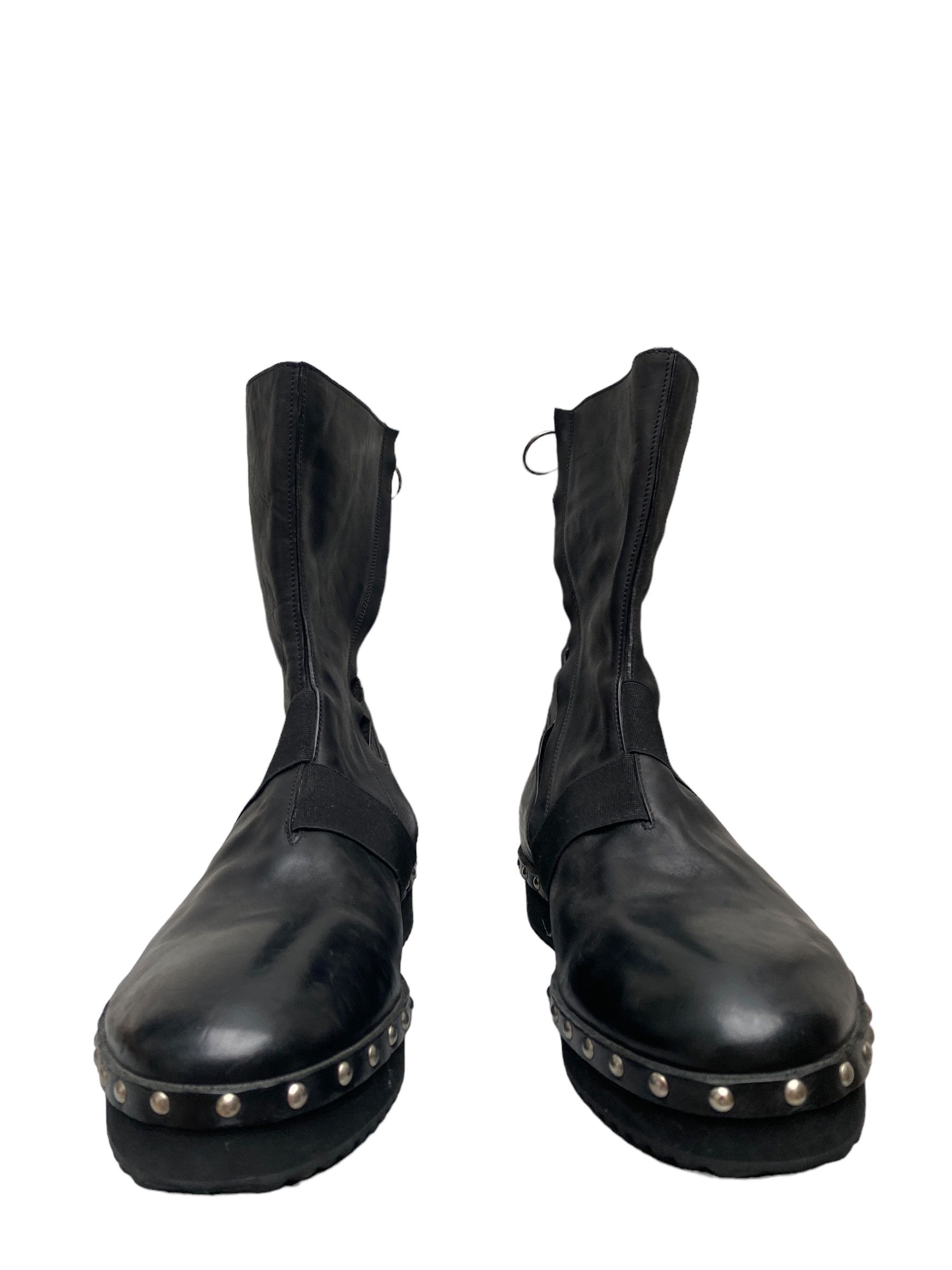 Premiata Black Leather Strap Studded boots Size US 10 / EU 43 - 3 Thumbnail