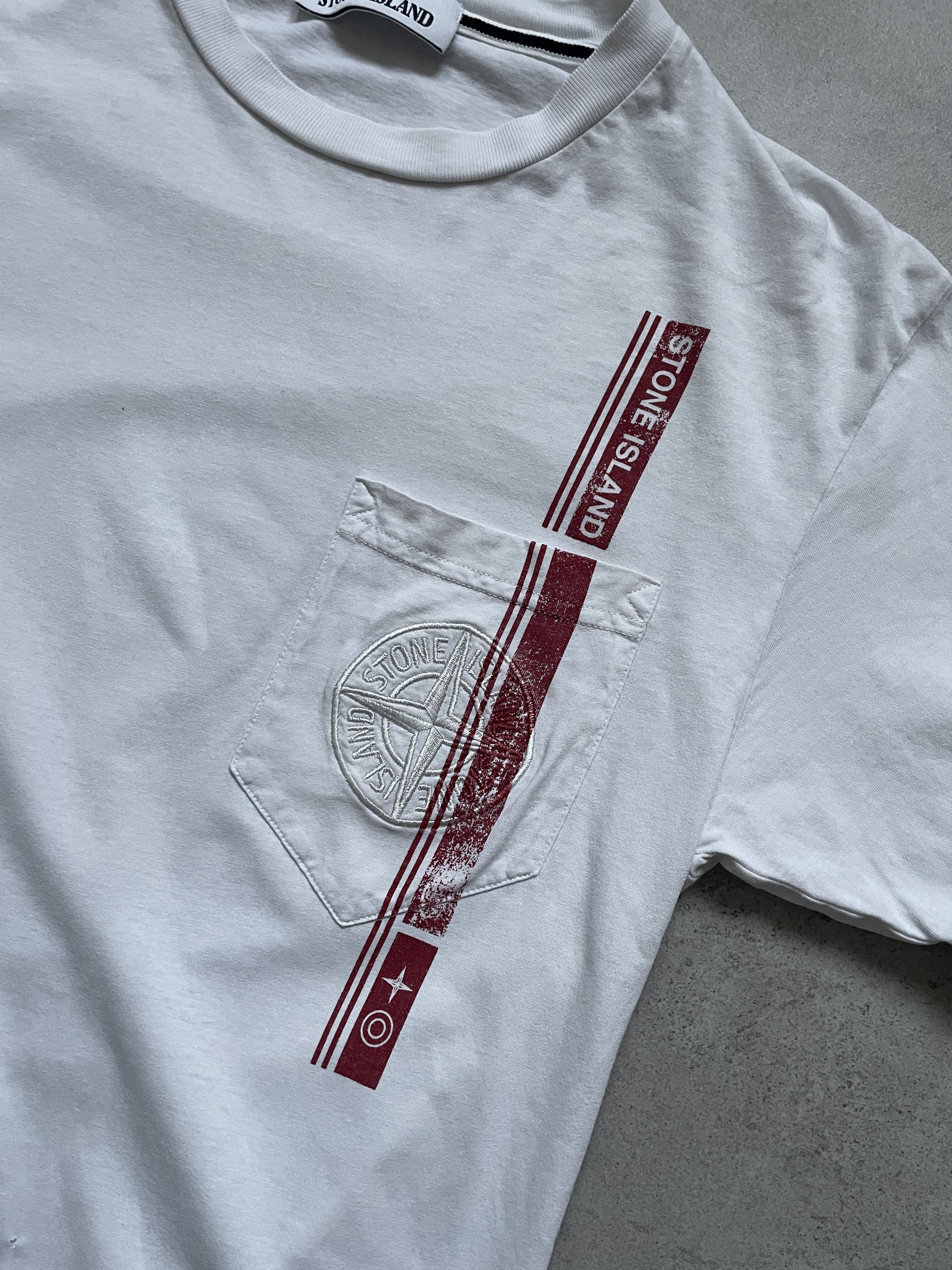 Stone Island STONE ISLAND POCKET TEE LOGO WHITE TEE Size US S / EU 44-46 / 1 - 2 Thumbnail