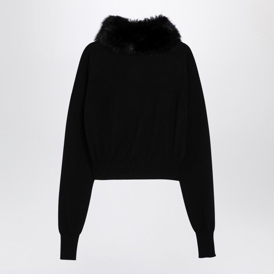 Sportmax o1d2blof1024 Cardigan in Black Size L / US 10 / IT 46 - 2 Thumbnail