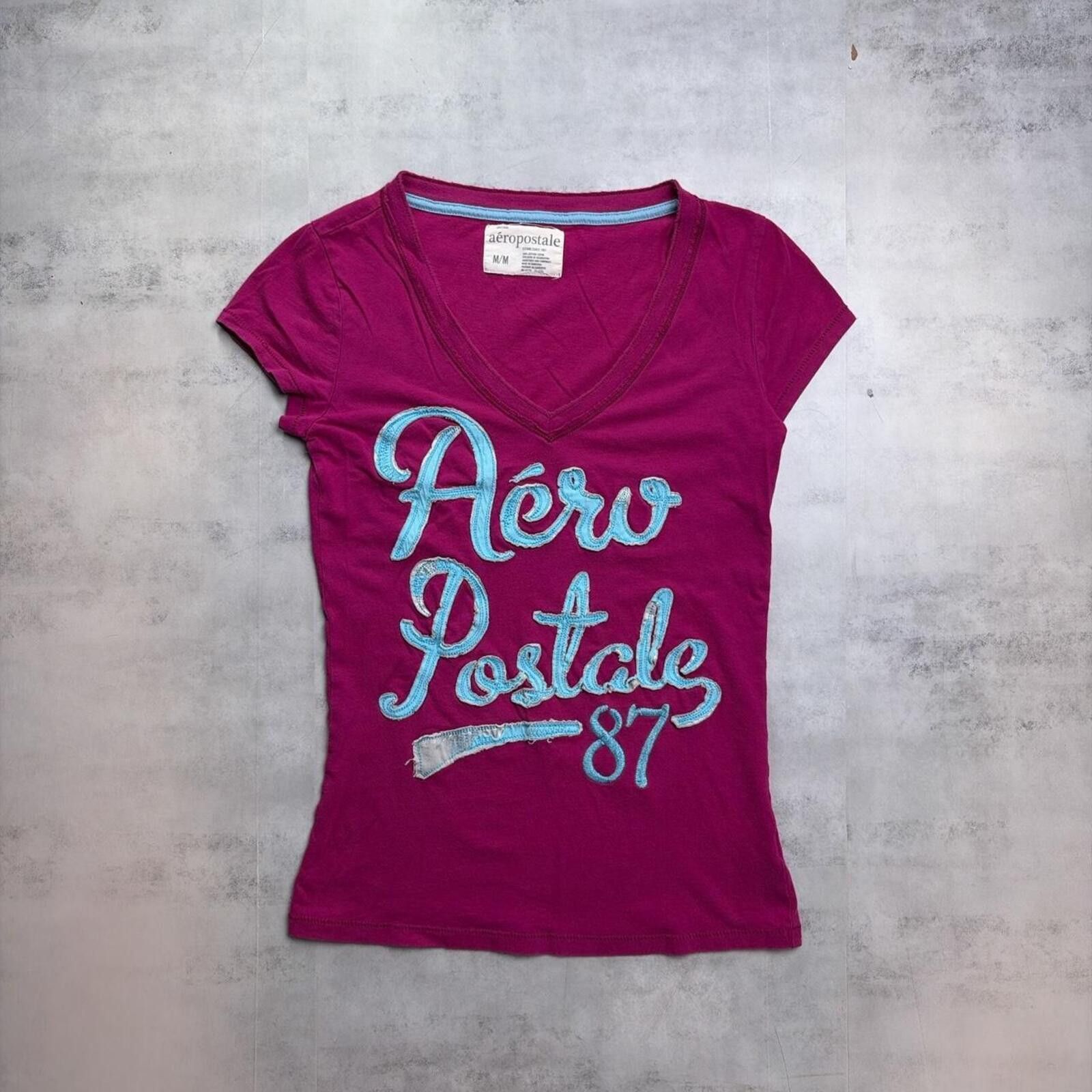 Aeropostale Y2K Pink Aeropostale Surf Grunge T-Shirt Size US M / EU 48-50 / 2 - 1 Thumbnail