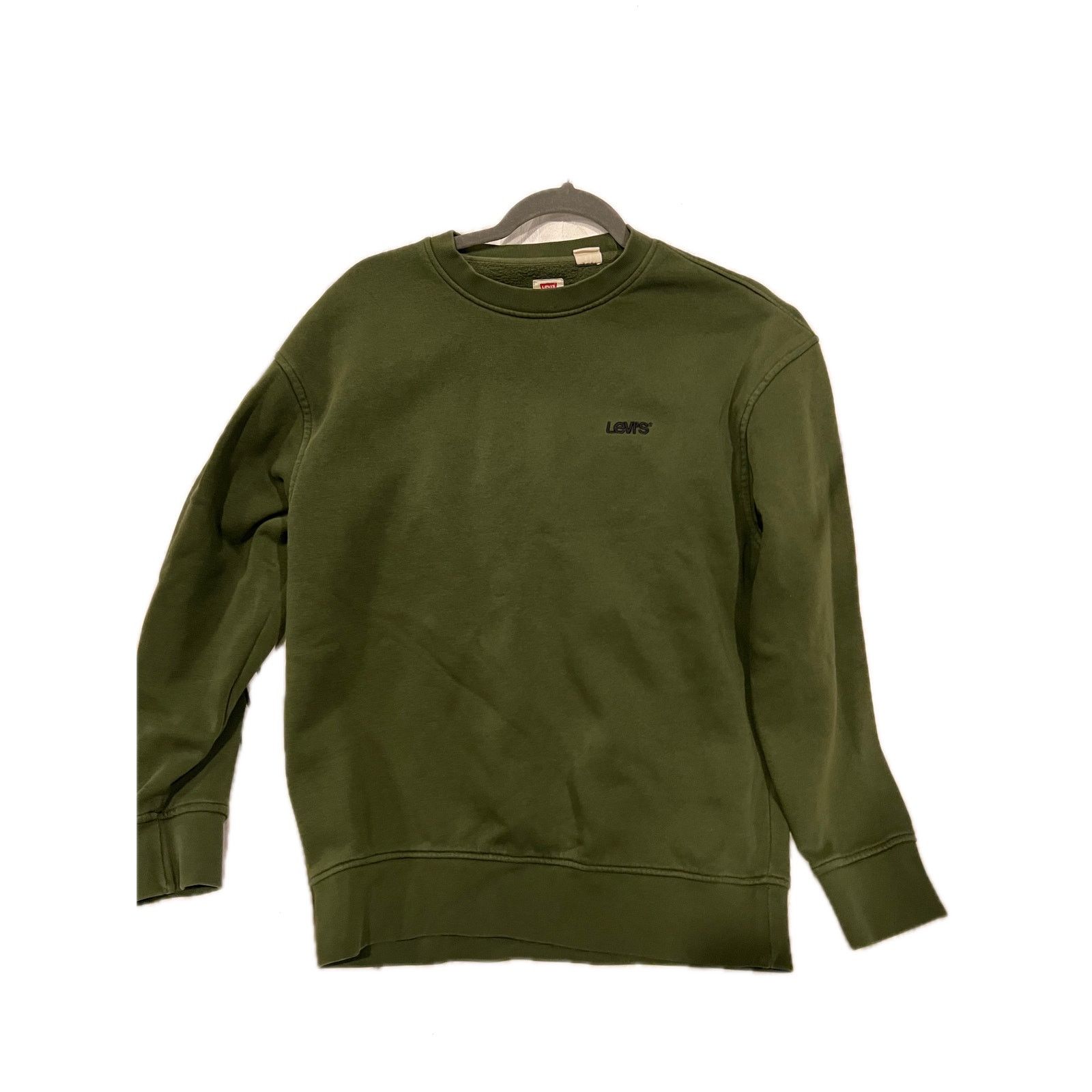 Levi's Levis Army Green Relaxed Crewneck Pullover Mens S Size US S / EU 44-46 / 1 - 1 Thumbnail