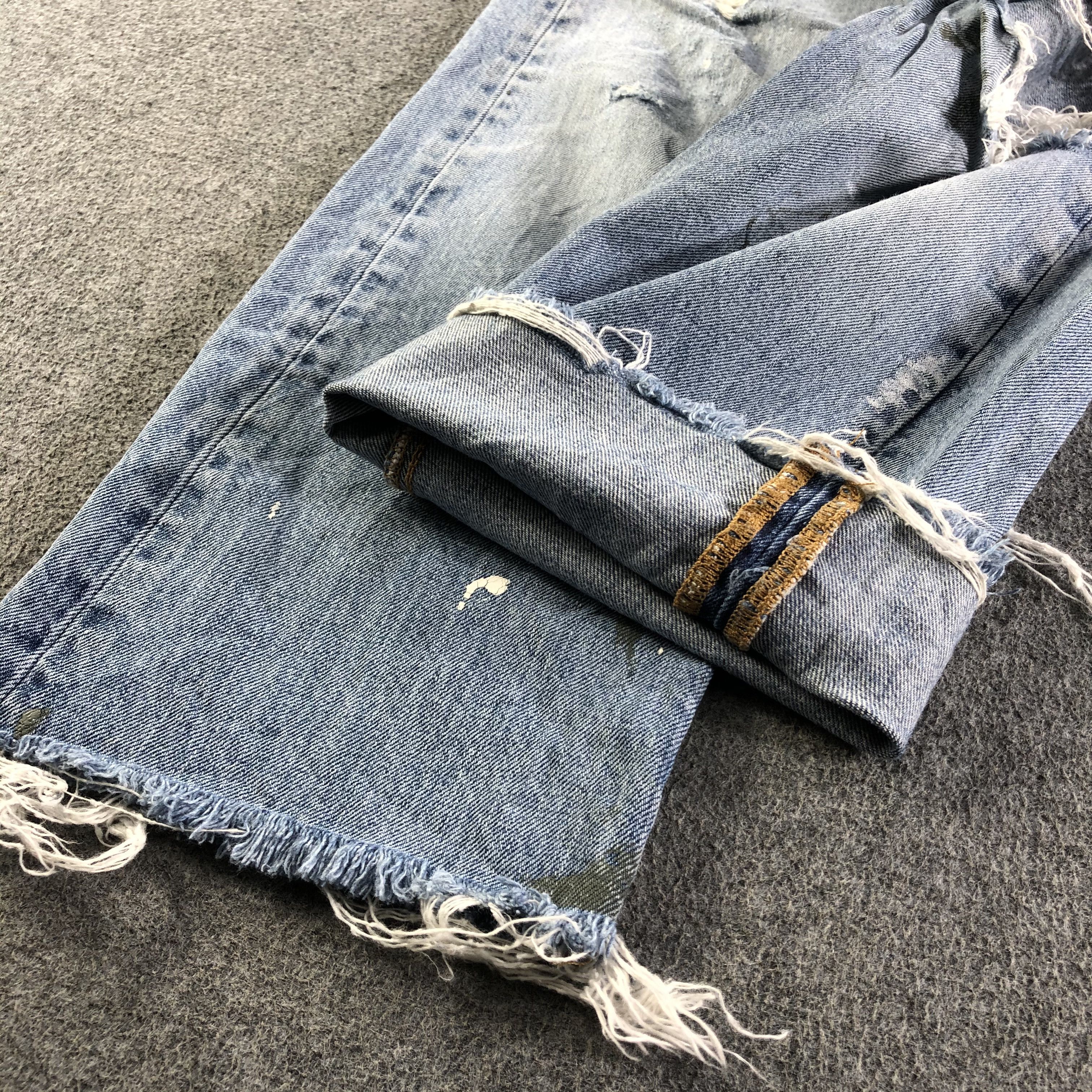 Levi's Vintage Blue Wash Levis 501 Jeans-J4184 Size US 32 / EU 48 - 7 Thumbnail