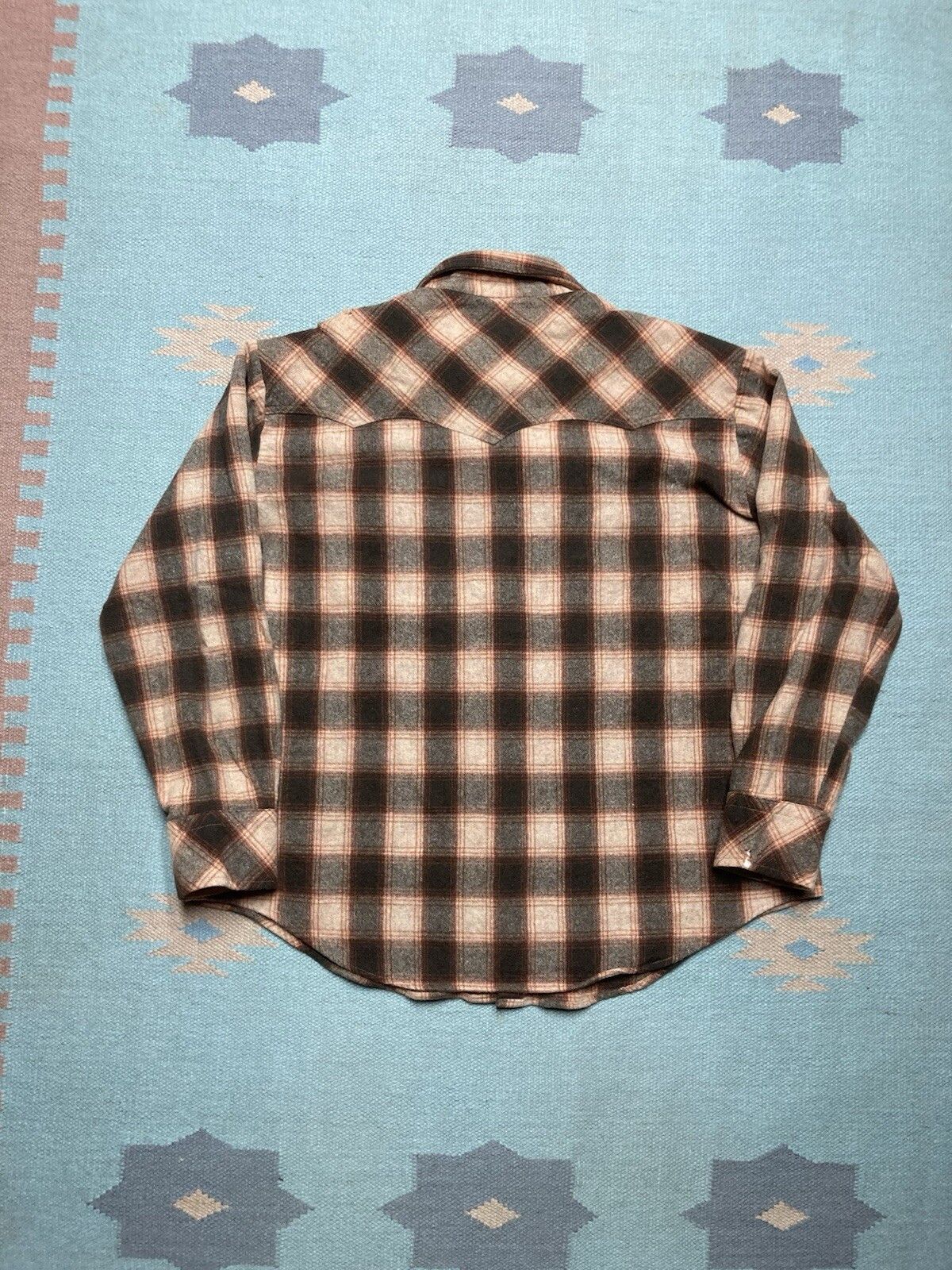 Vintage Vintage Kmart wool shirt jacket Pearl snap plaid western XL Size US XL / EU 56 / 4 - 6 Thumbnail