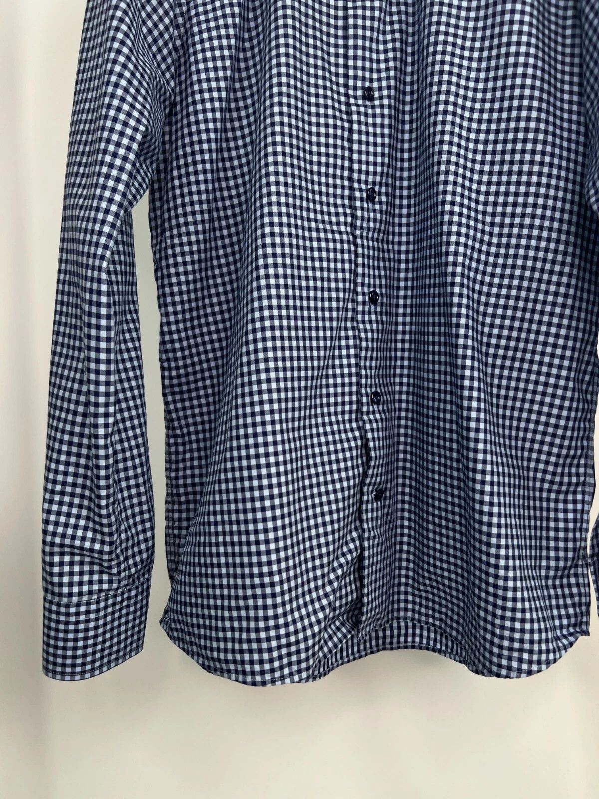 Eton Eton Contemporary Mens Casual Shirt Long Sleeve Blue Plaid Size US L / EU 52-54 / 3 - 4 Thumbnail