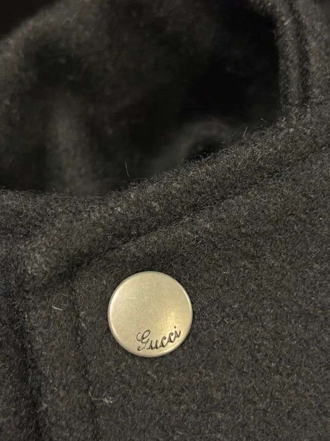 Gucci 2000s Gucci Black Wool Double-Breasted Coat Size US M / EU 48-50 / 2 - 10 Thumbnail