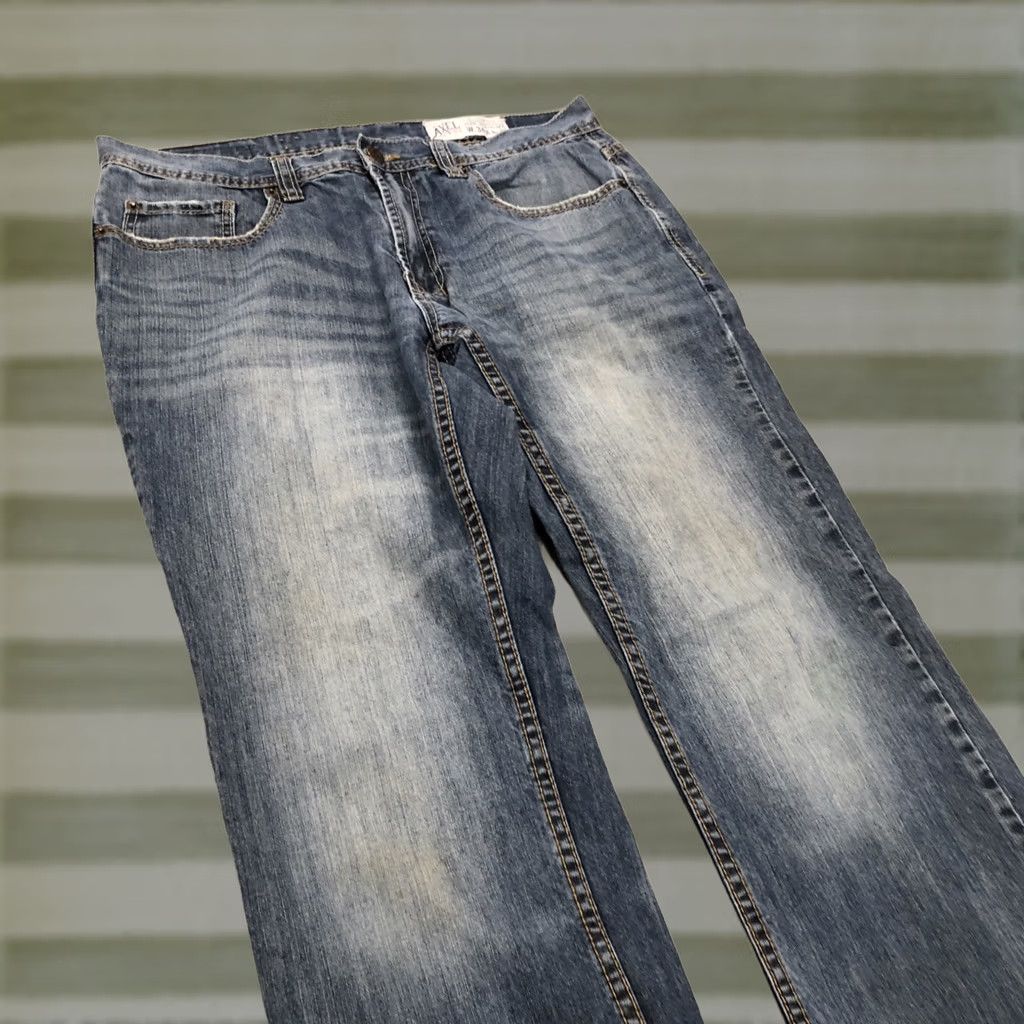 Denime Axel Mens Griswold Slim Straight Leg Denim Jeans Med Wash Size 36x31 Size US 36 / EU 52 - 1 Thumbnail