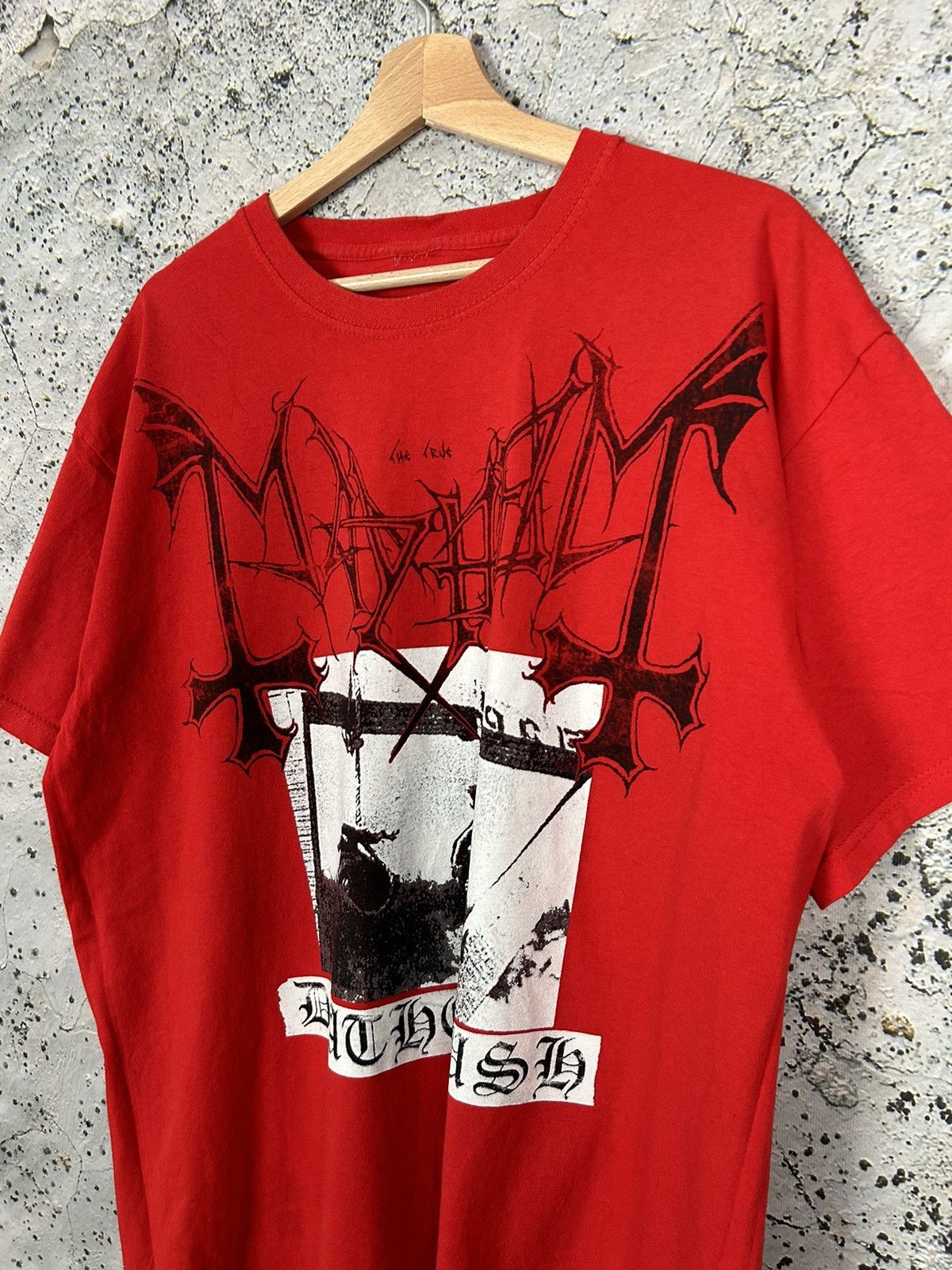 Band Tees Vintage Mayhem Deathcrush Black Metal Hardcore Band Tee Rare Size US XL / EU 56 / 4 - 2 Thumbnail