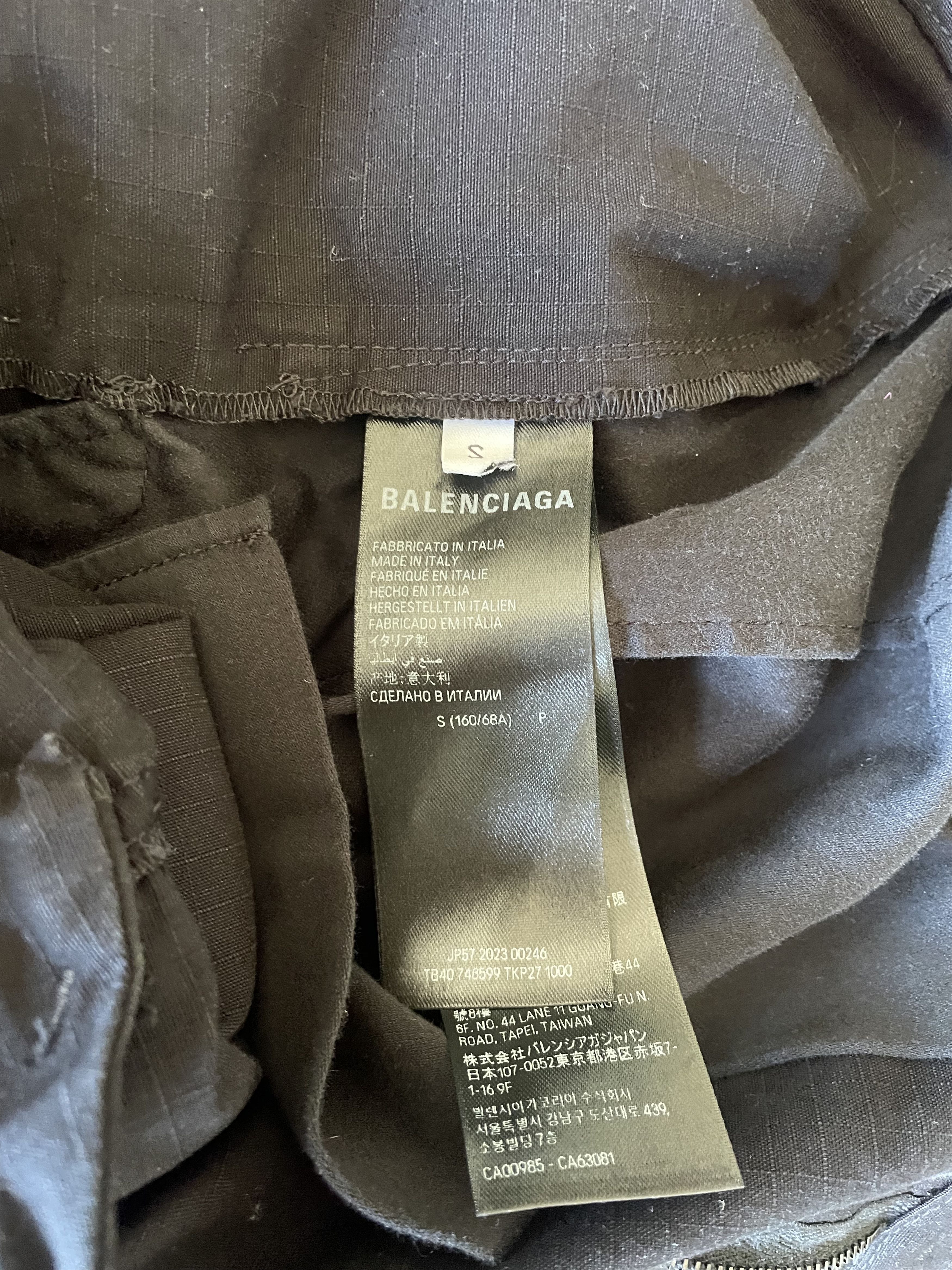 Balenciaga SS23 Runway Mod Show Apron Skirt Cargo Pants Size US 31 - 21 Thumbnail