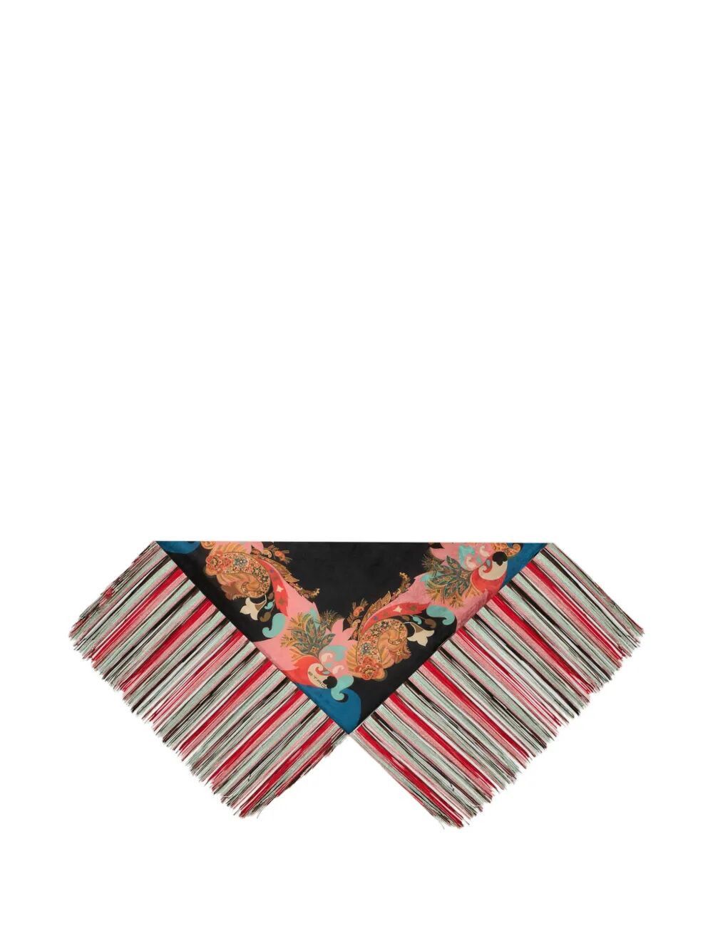Etro FOULARD WITH FRINGE 50X50 Size ONE SIZE - 1 Thumbnail