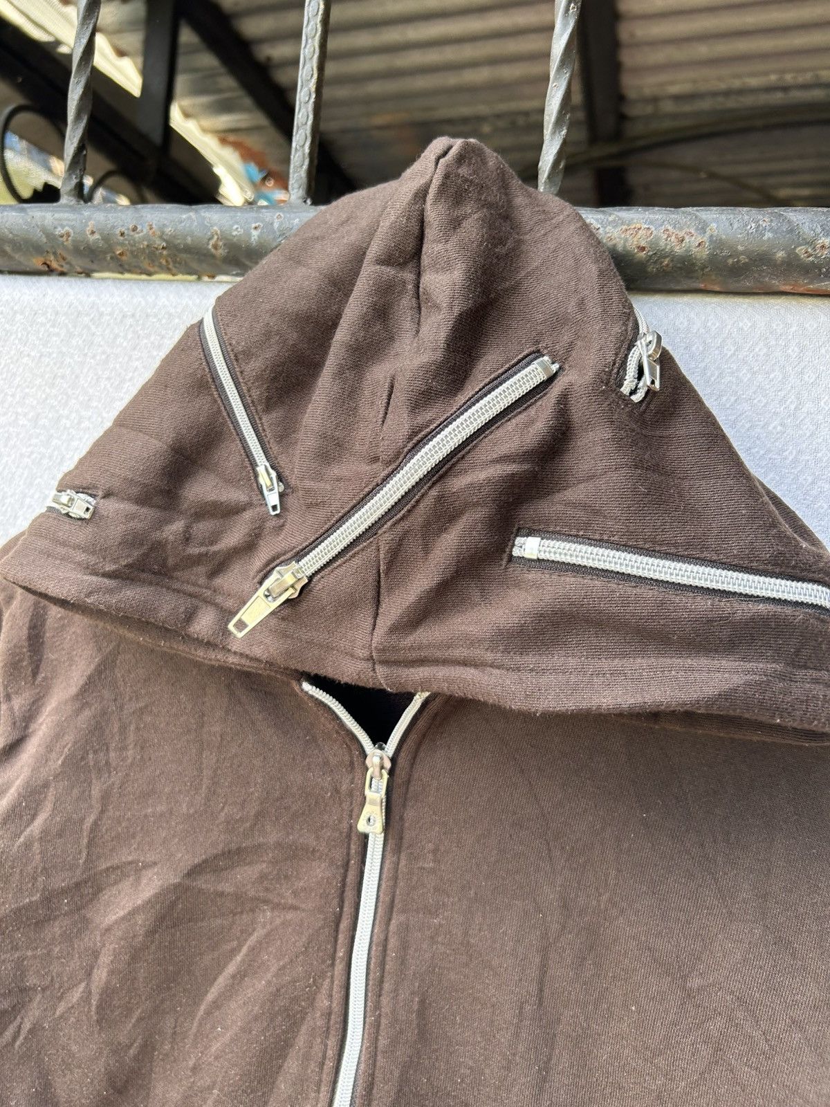 If Six Was Nine × Japanese Brand × Le Grande Bleu (L.G.B.) Semantic Design MultiZipper Hooded Sweatshirt Size US M / EU 48-50 / 2 - 6 Thumbnail