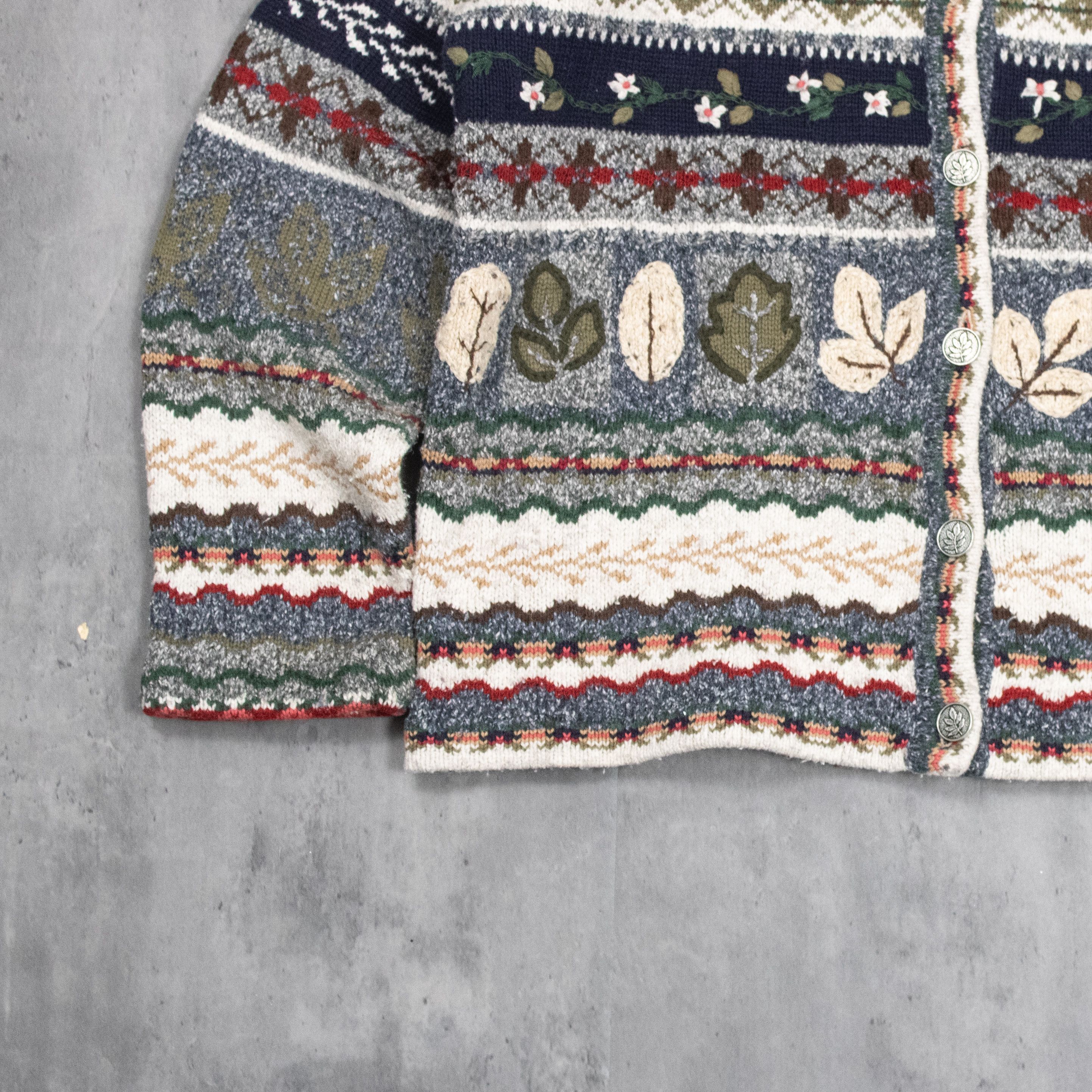 Northern Reflections Vintage Nordic Pattern Wool Cardigan Size US M / EU 48-50 / 2 - 4 Thumbnail