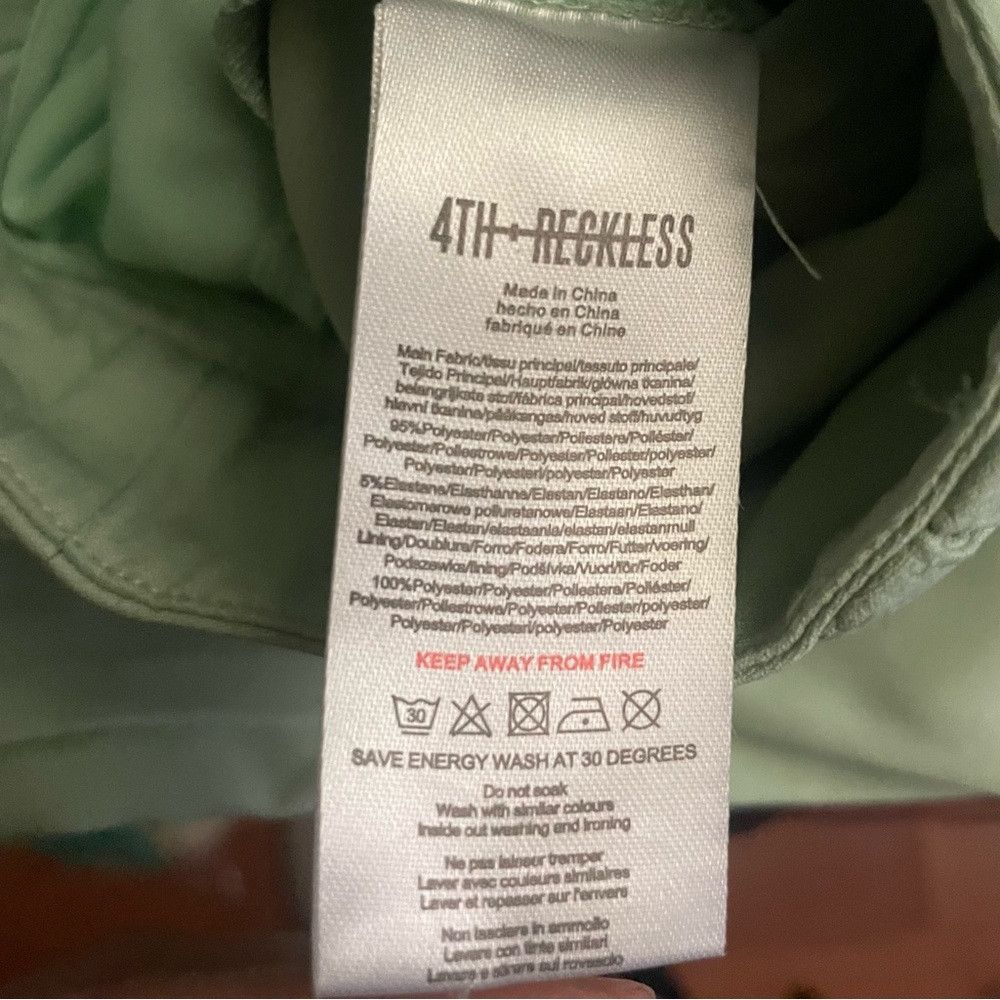 Other NWT New 4TH & RECKLESS Light Green Kylah Cargo Trousers Siz Size 28" / US 6 / IT 42 - 7 Thumbnail