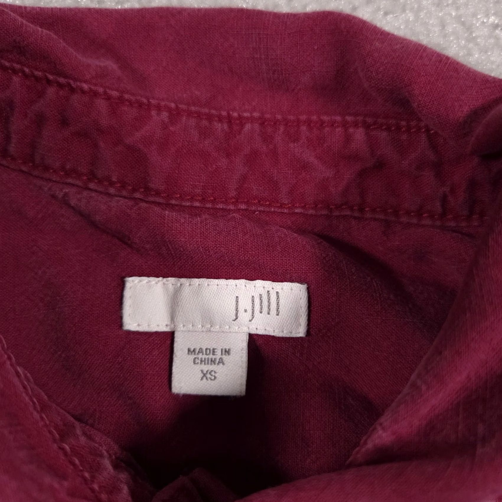 J. Jill J. Jill Shirt Womens XS Long Sleeve Button-Up Tencel Lyocell Pocket Blouse Pink Shirt Women XS Lyocell Button-Up Blouse Size XS / US 0-2 / IT 36-38 - 5 Thumbnail