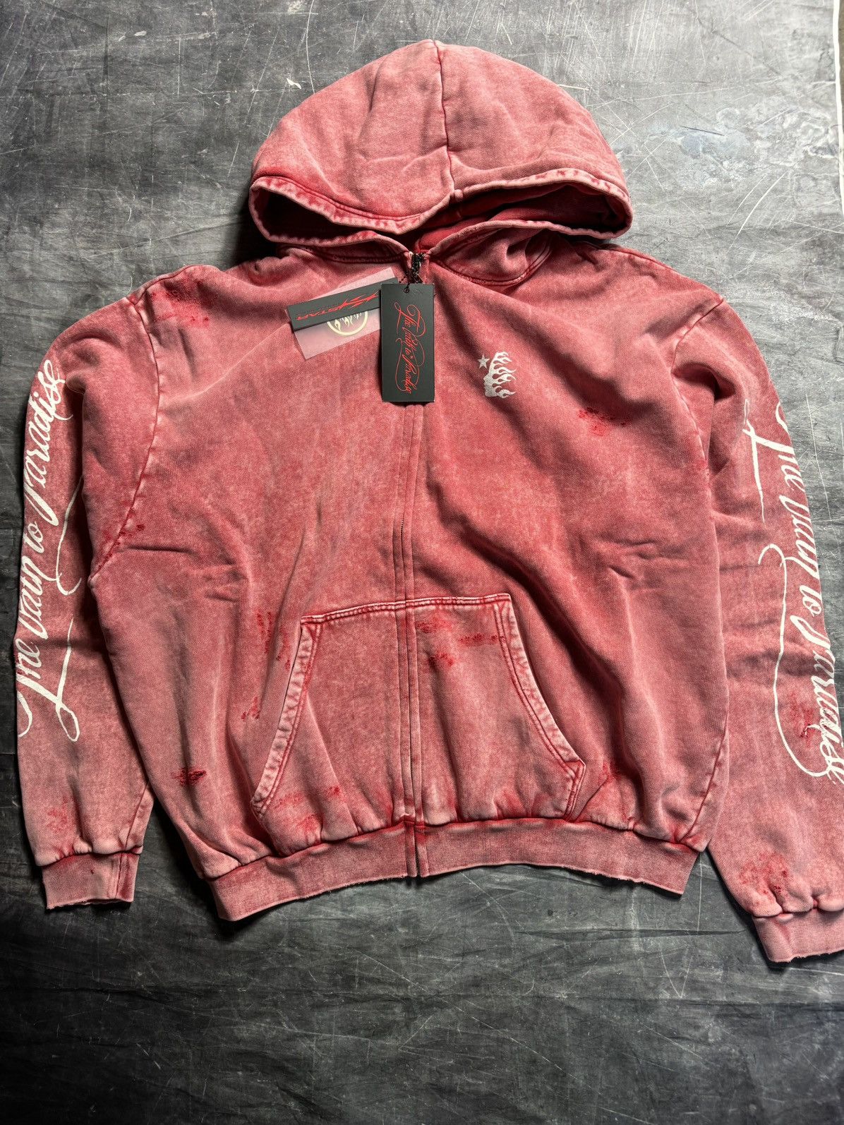 HELLSTAR HELLSTAR Capsule 11 Zip Up Path to Paradise Hoodie HELLSTAR HELLSTAR Capsule 11 Zip Up Path to Paradise Hoodie