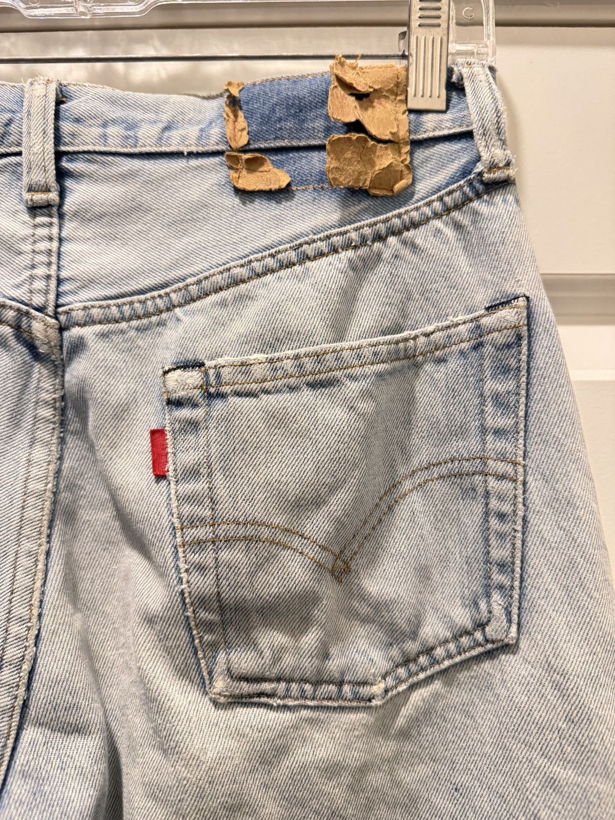 Levi's × Ojardorf × Vuja De Vintage 80s Levis 501 light blue wash selvedge redline Size US 29 - 4 Thumbnail