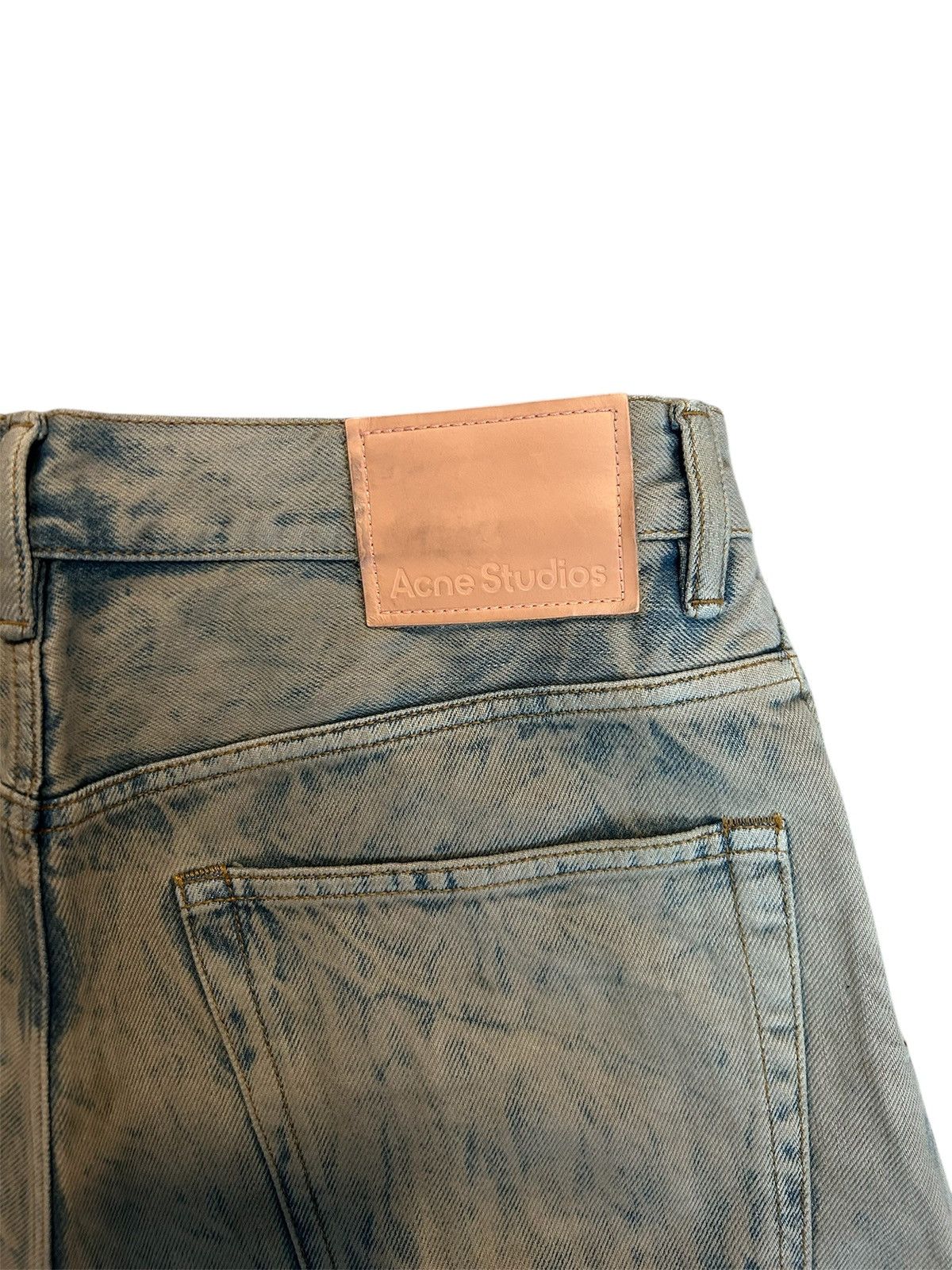 Acne Studios Acne Studios Long Denim Shorts Blue/Brown Size US 30 / EU 46 - 3 Thumbnail