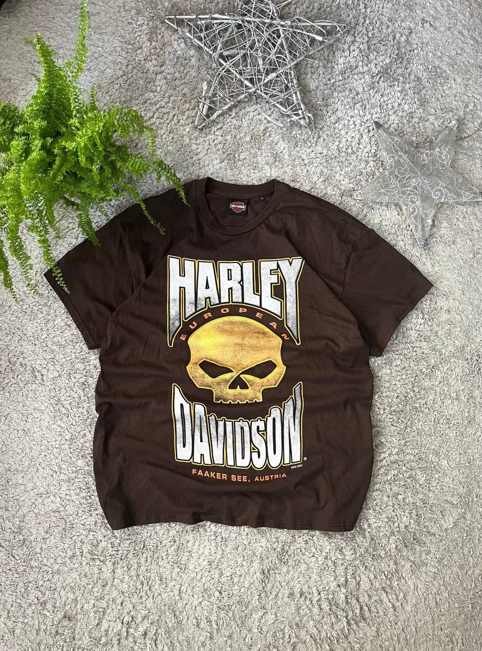 Harley Davidson × Vintage Harley-Davidson T-Shirrt Streetwear Vintage Big Logo Rare Size US XL / EU 56 / 4 - 1 Thumbnail