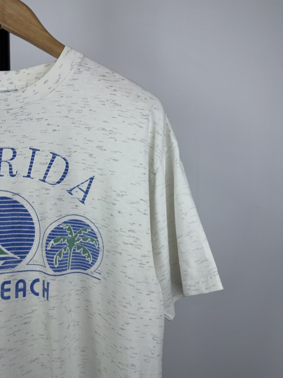 Vintage Vintage 90s Palm Beach Florida logo Made in USA T Shirt Size US L / EU 52-54 / 3 - 3 Thumbnail
