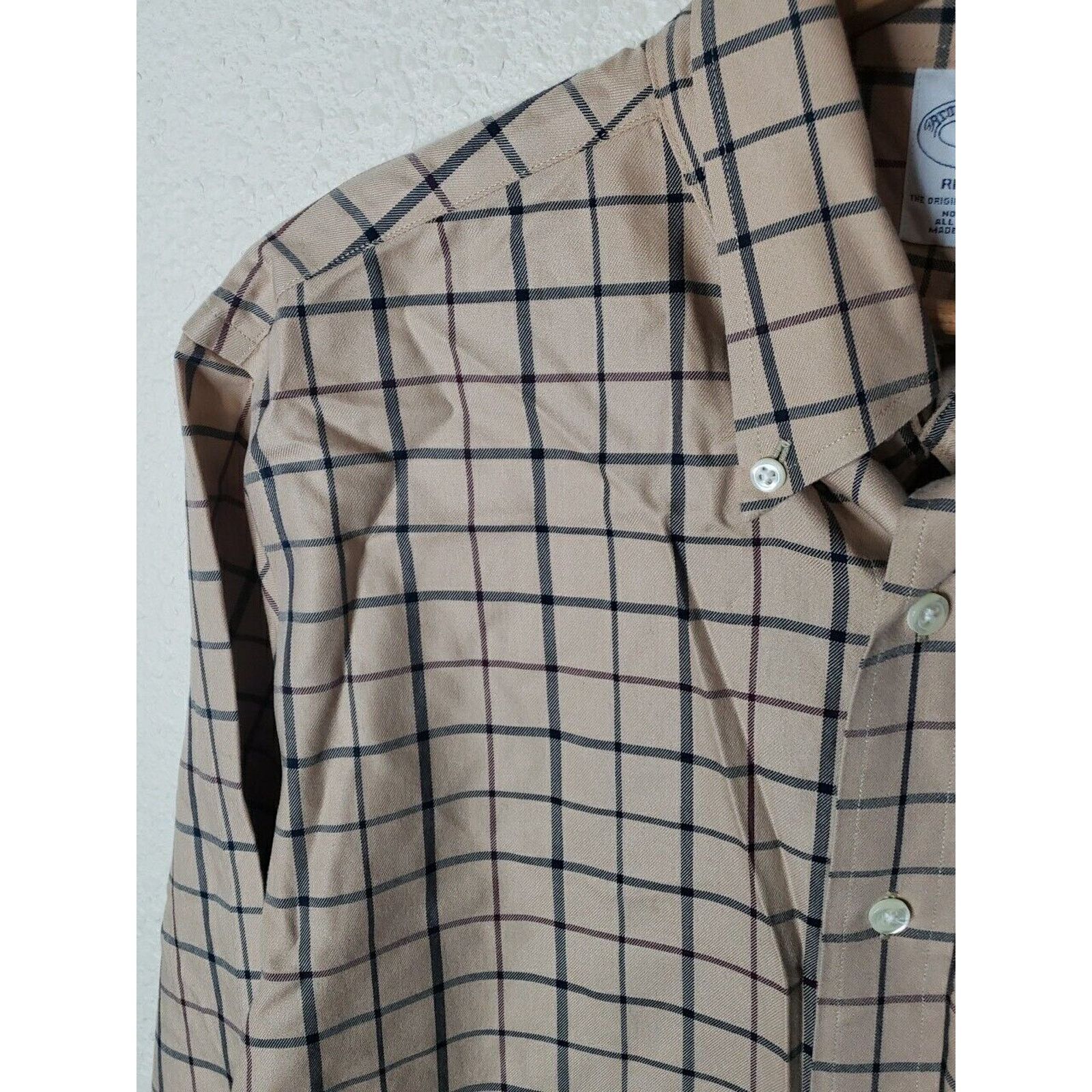 Brooks Brothers BROOKS BROTHERS Button Down Size Medium Checkered Cotton Size US L / EU 52-54 / 3 - 5 Thumbnail