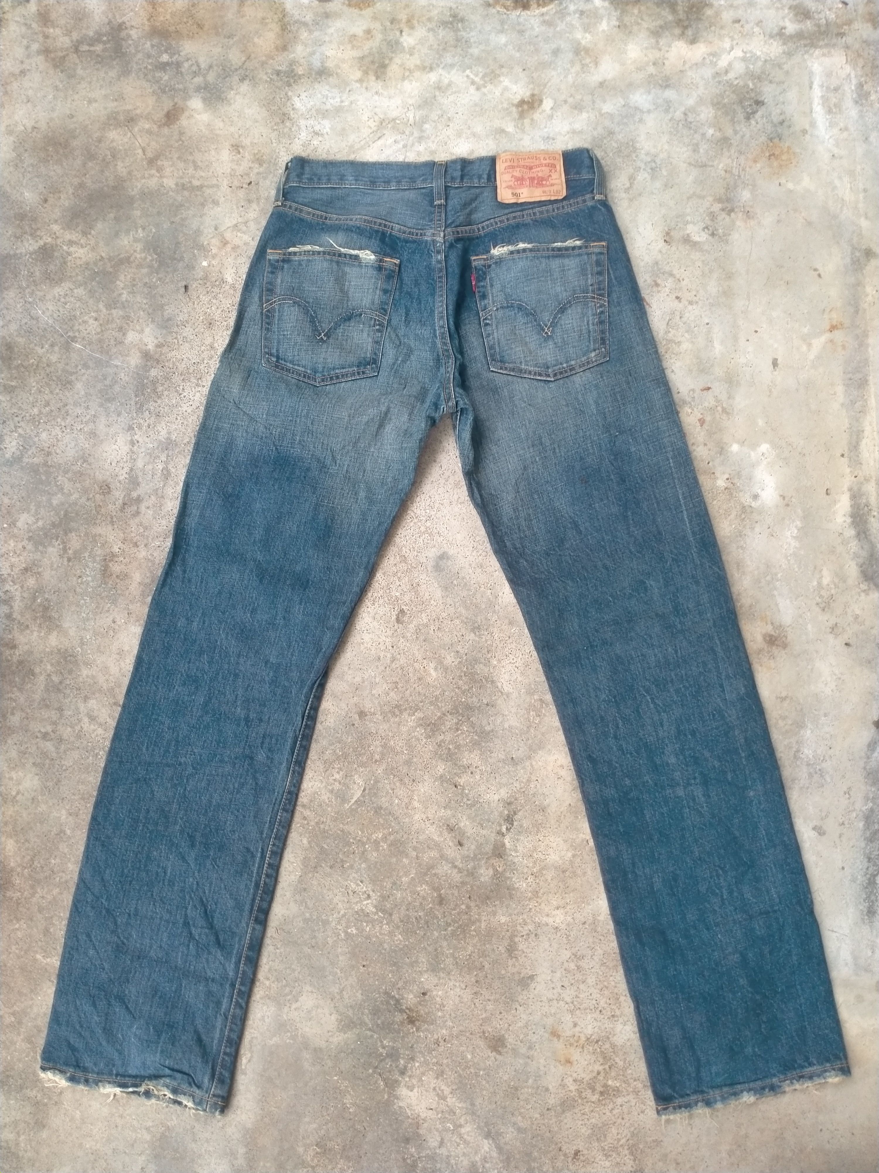 Vintage Levi's 501 Distressed Denim