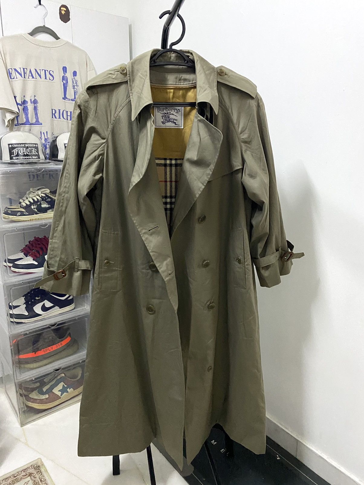 Burberry Vintage Burberrys Nova Check Trench Coat Size L / US 10 / IT 46 - 8 Thumbnail