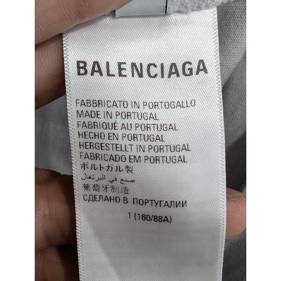 Balenciaga o1rshd1 Long Sleeve T-Shirt in Gray Size US S / EU 44-46 / 1 - 19 Thumbnail