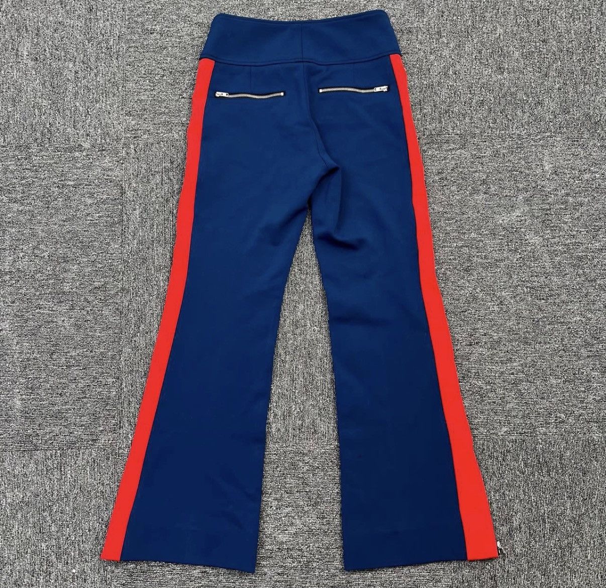 Gucci Gucci Red & Blue Color Block Flared Casual Pants K12 Size 25" / US 0 / IT 36 - 2 Thumbnail