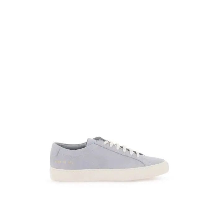 image of Common Projects O1S22I1N0424 Achilles Leather Sneakers In Light Blue, Women's (Size 10)