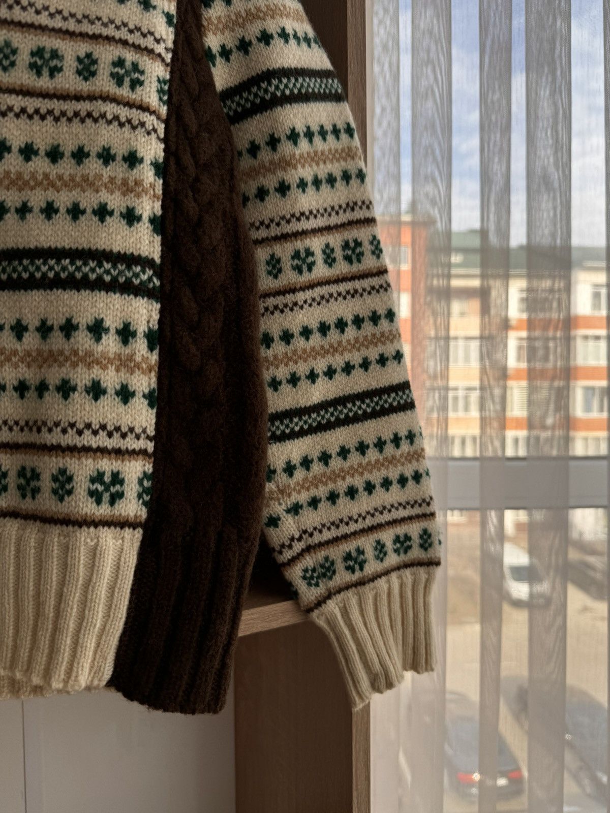 GIESSWEIN × Vintage Vintage Giesswein Tirol Floral Pure Wool Zip Sweater Size US S / EU 44-46 / 1 - 7 Thumbnail