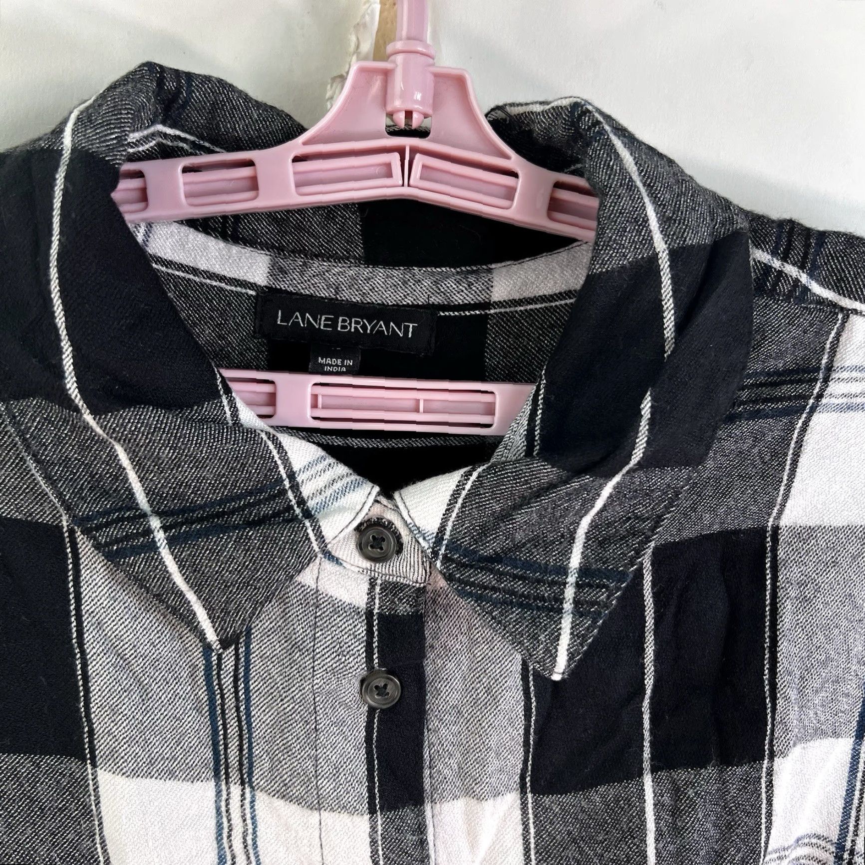 Vintage VINTAGE Lane Bryant Plaid Flannel Shirt Womens Size 18 Long Sleeve Casual Comfort Size XXL / US 16-18 / IT 52-54 - 3 Thumbnail