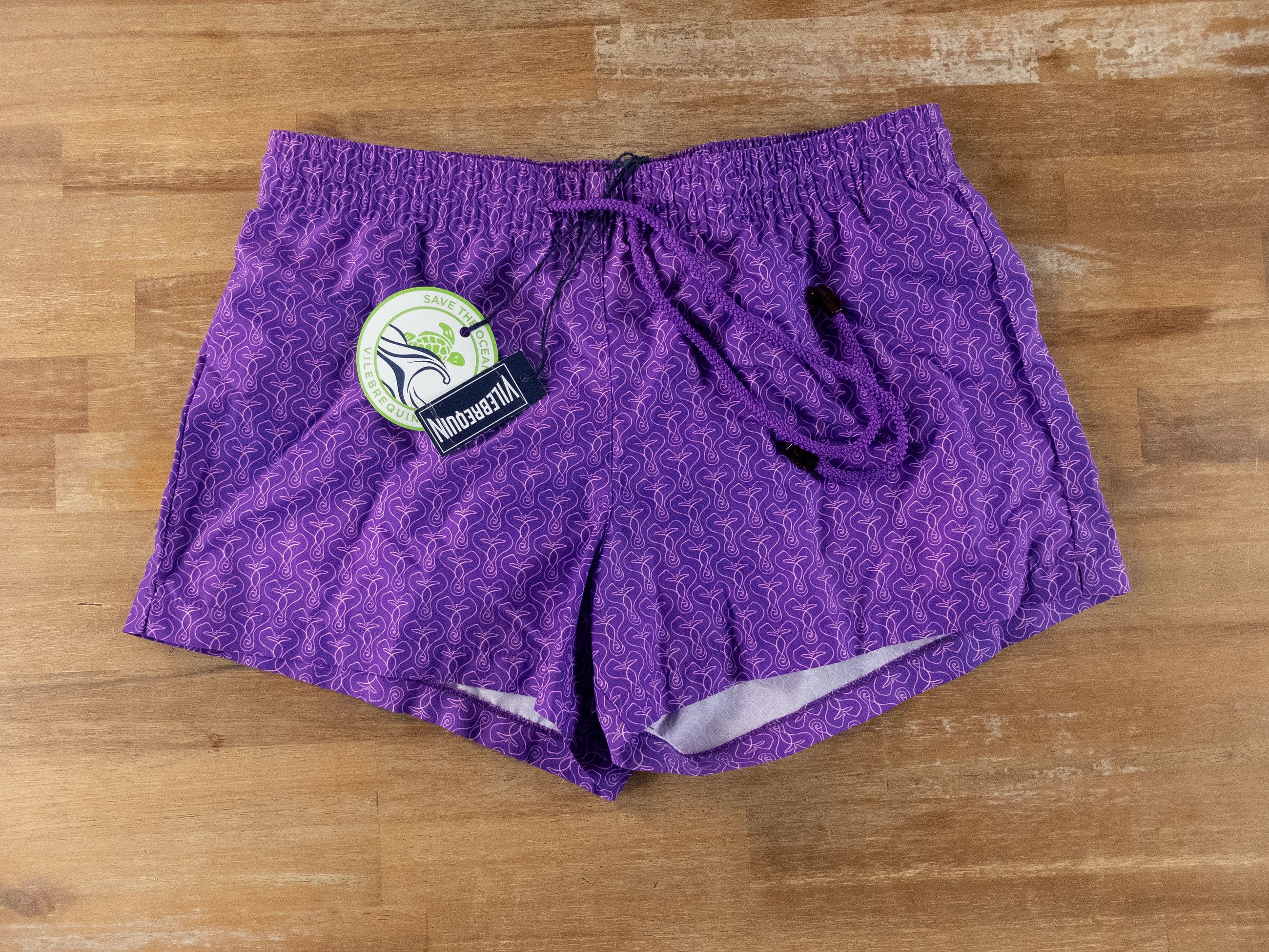 Vilebrequin VILEBREQUIN Fiona purple abstract print swim shorts Medium Size 32" / US 10 / IT 46 - 4 Thumbnail
