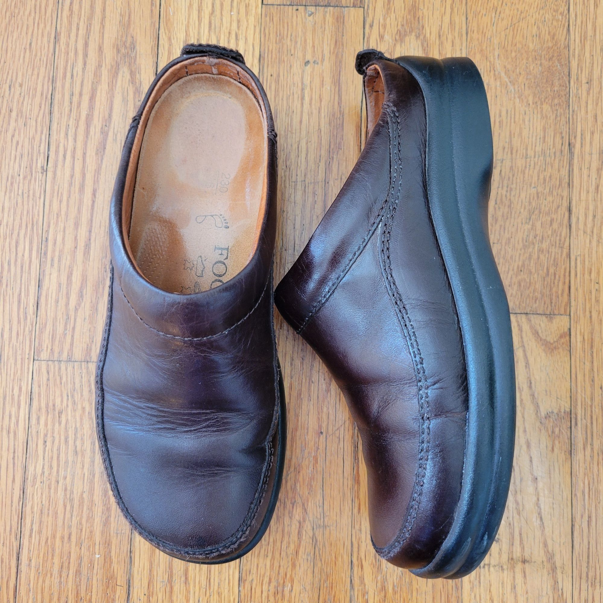 Birkenstock Footprints Birkenstock ALTON ASHBY Brown Leather 36 Mules Cl Size US 5.5 / IT 35.5 - 1 Thumbnail