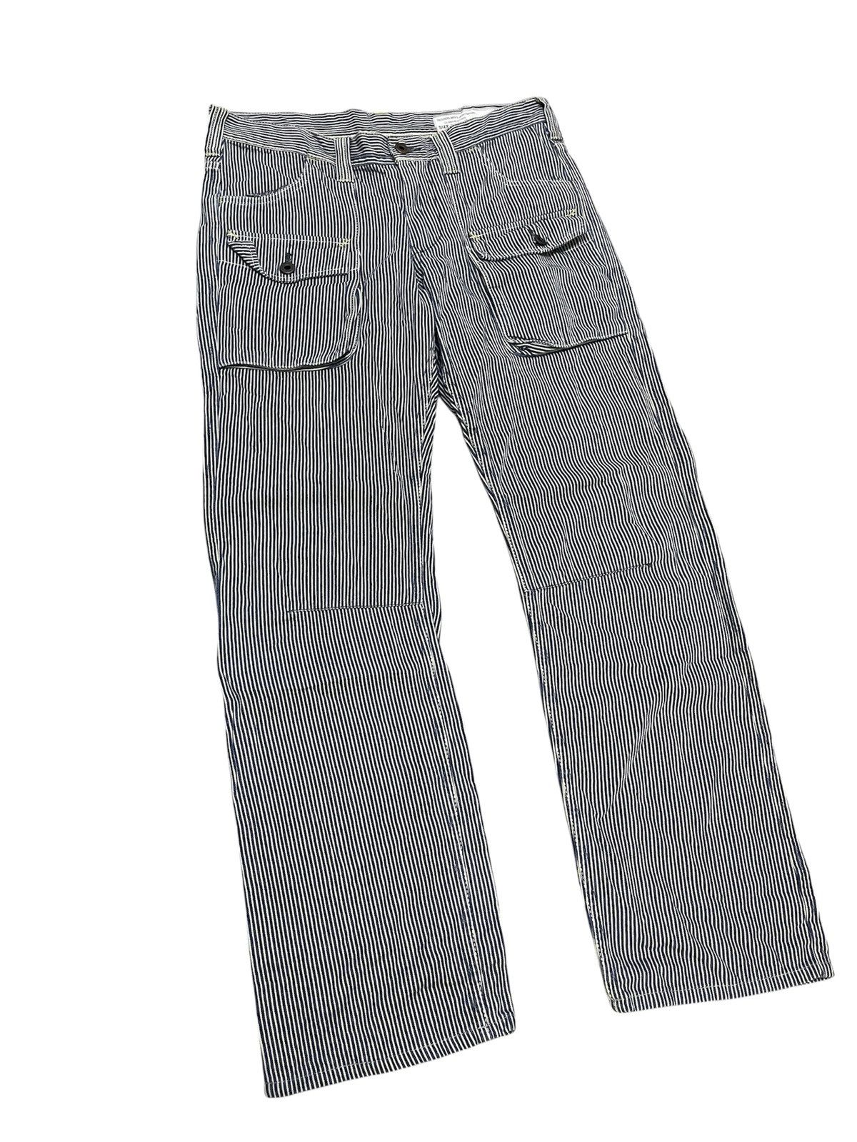 Japanese Brand Jepanes Brand x Studio Ecru Bush Pants Denim Hickory Size US 33 - 3 Thumbnail