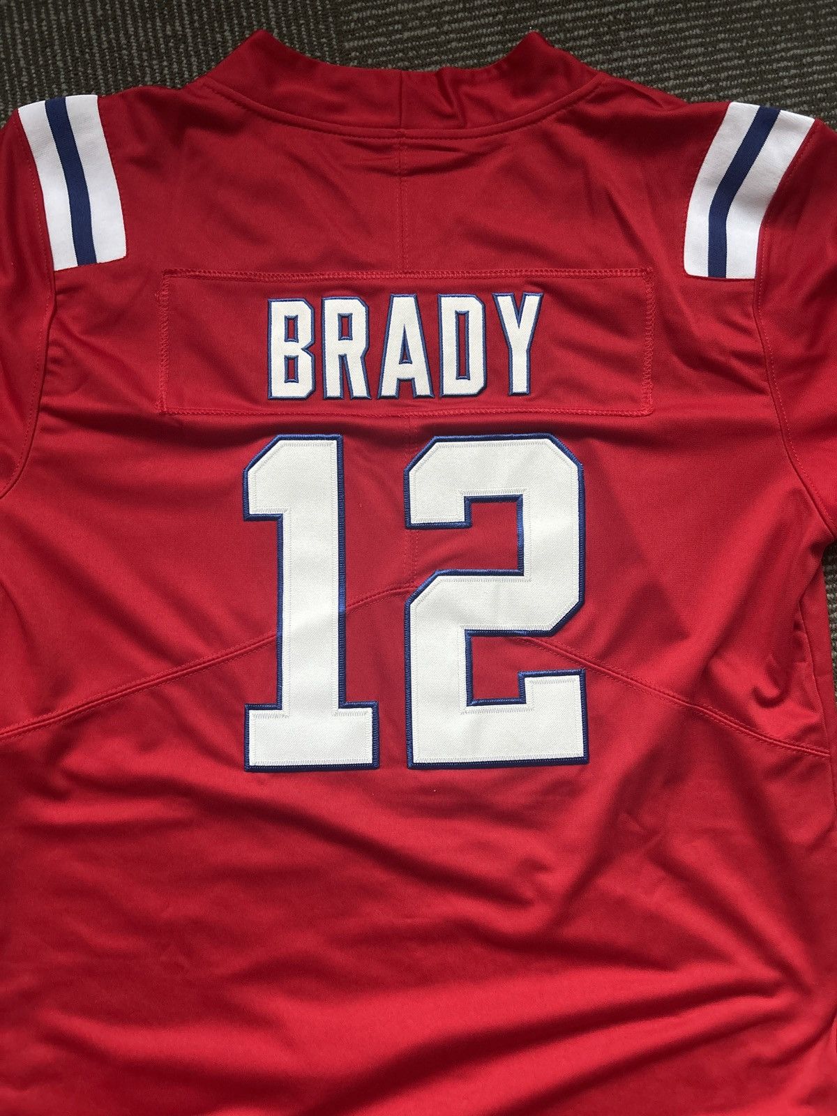 NFL Tom Brady Red Patriots Jersey Size US S / EU 44-46 / 1 - 3 Thumbnail